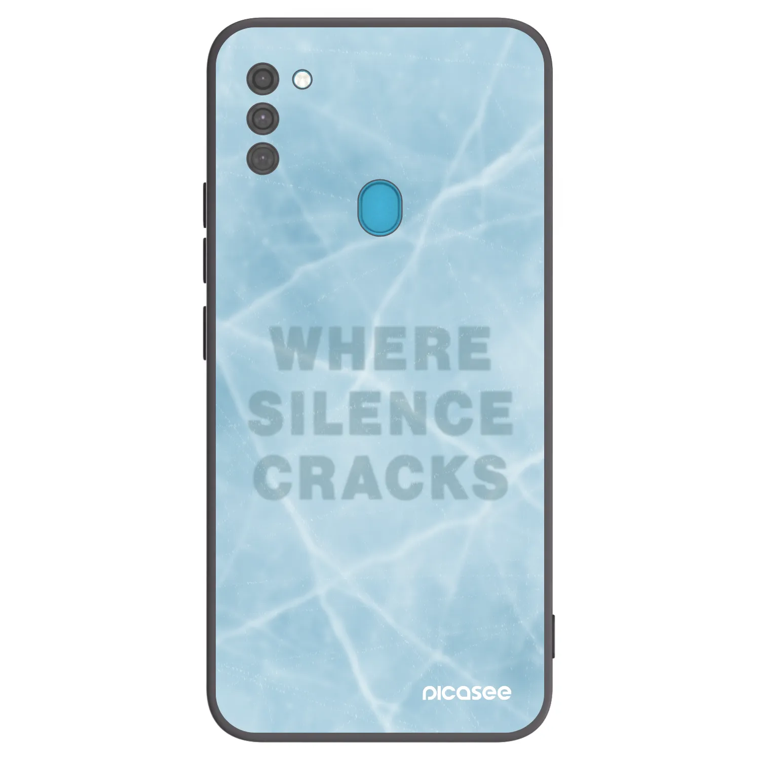 Picasee Μαύρη θήκη σιλικόνης για Samsung Galaxy M11 - SILENCE