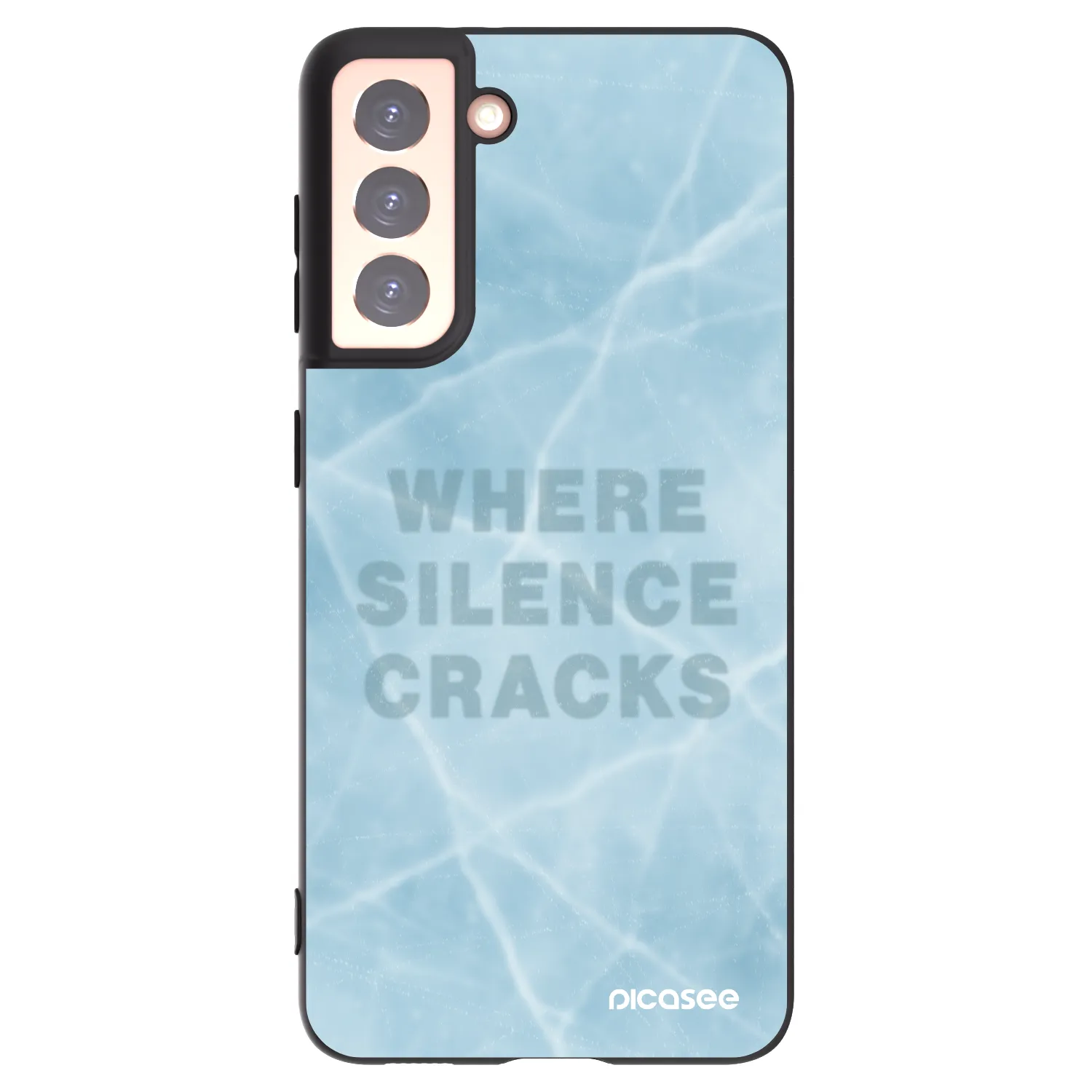 Picasee Μαύρη θήκη σιλικόνης για Samsung Galaxy S21 5G G991B - SILENCE