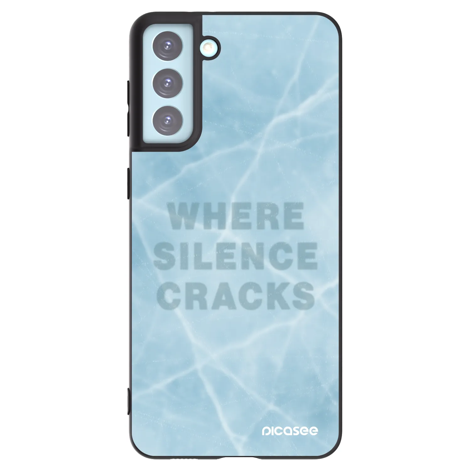 Picasee Μαύρη θήκη σιλικόνης για Samsung Galaxy S21+ 5G G996F - SILENCE