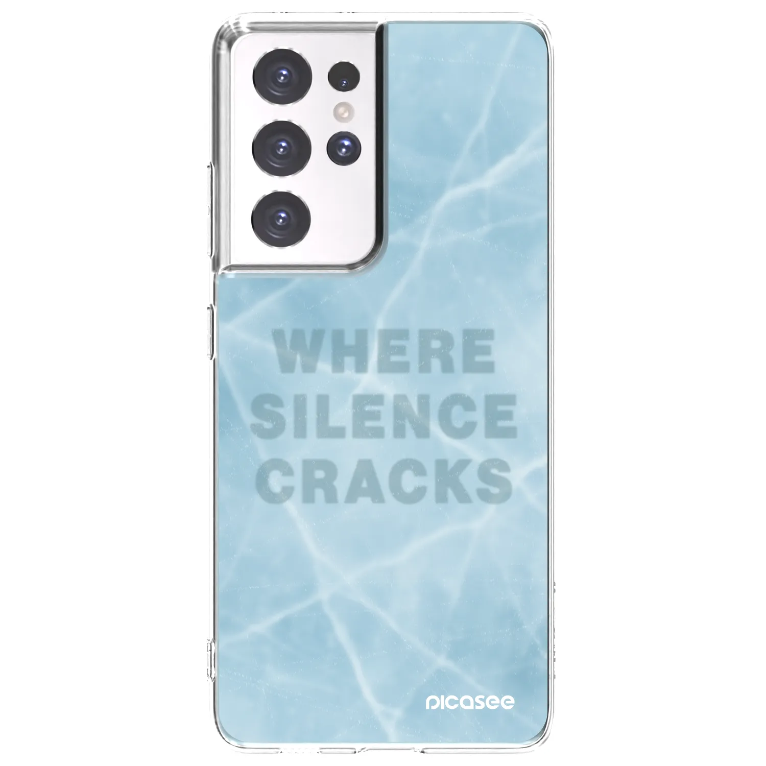 Picasee διαφανής θήκη σιλικόνης Samsung Galaxy S21 Ultra 5G G998B - SILENCE