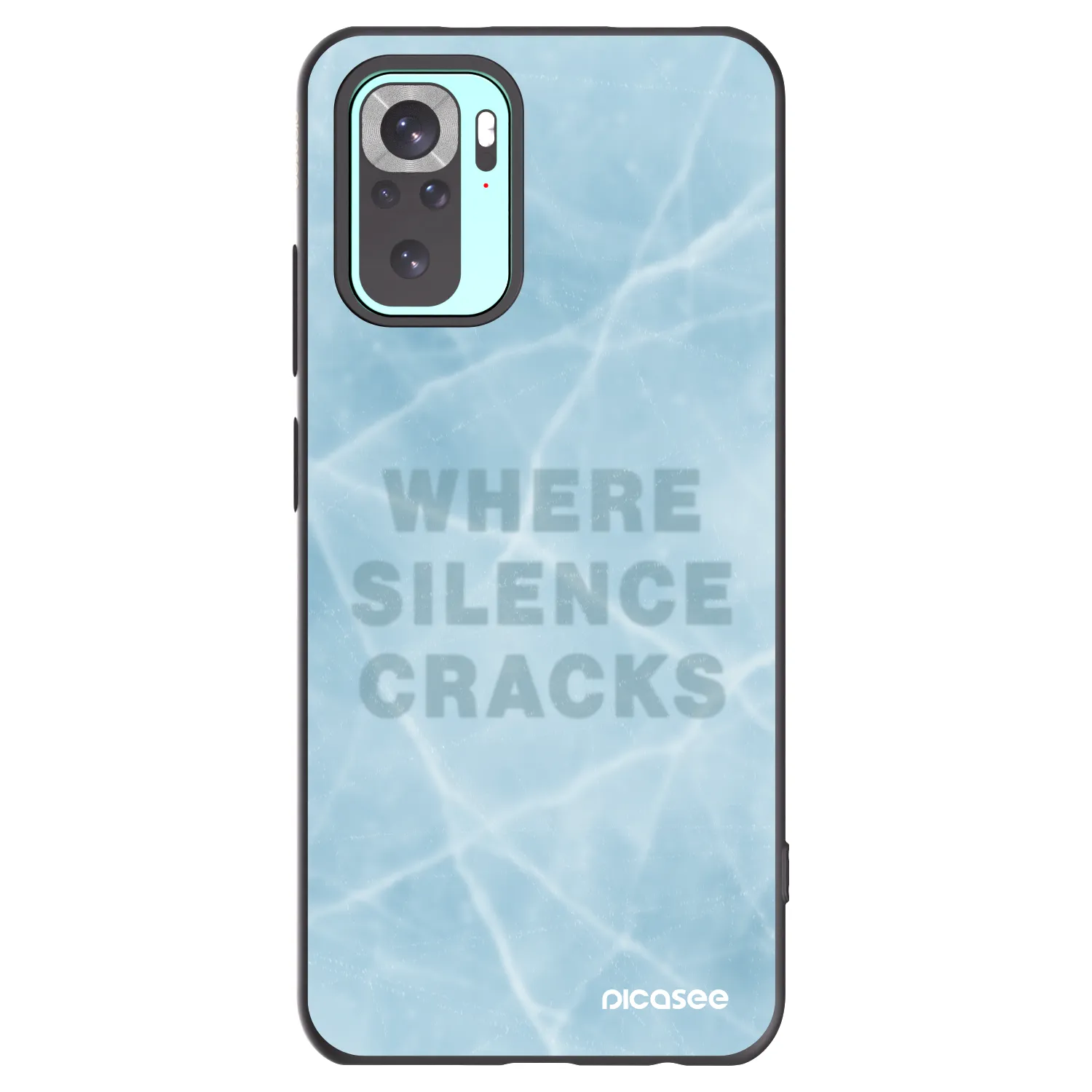 Picasee Μαύρη θήκη σιλικόνης για Xiaomi Redmi Note 10 Pro - SILENCE