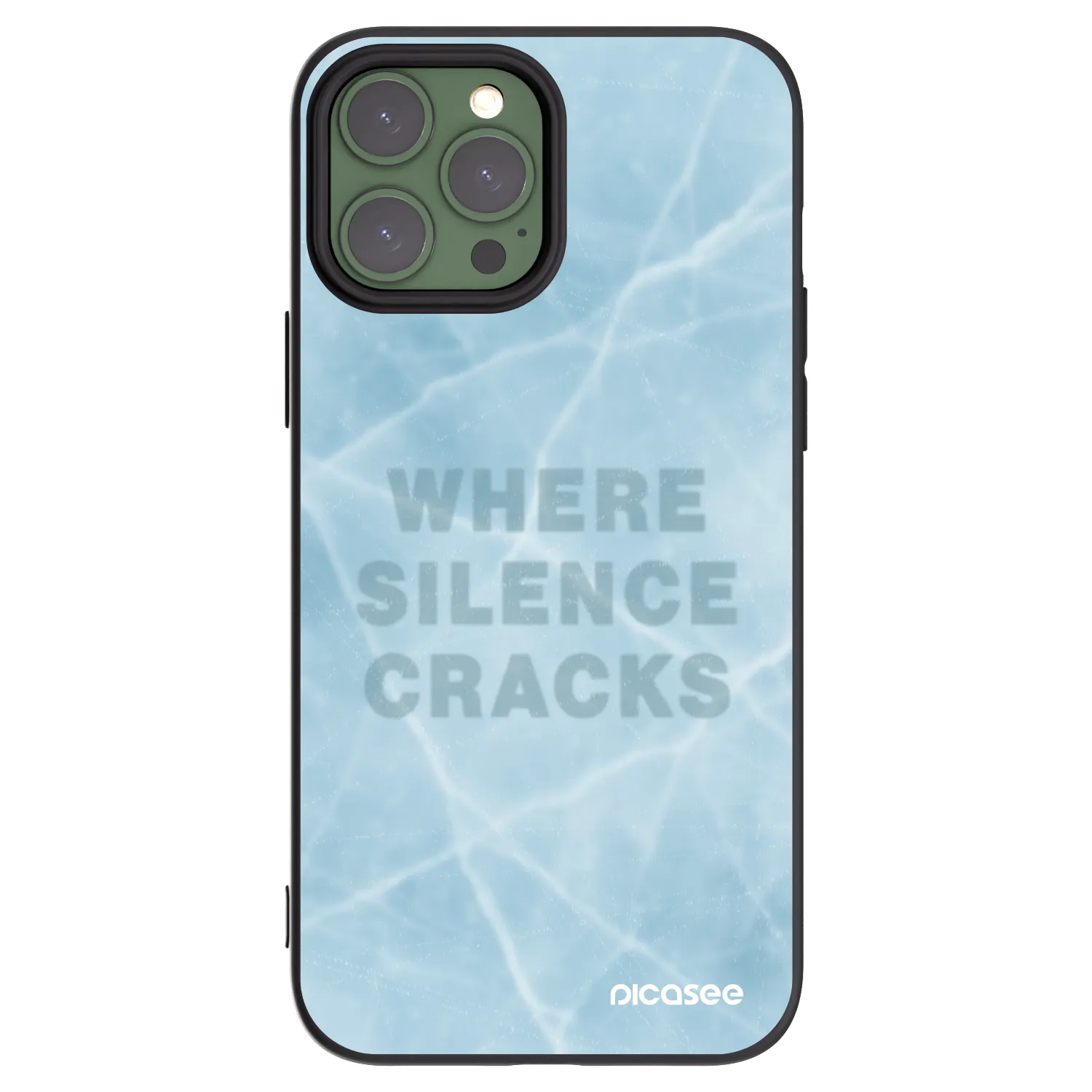 Picasee Μαύρη θήκη σιλικόνης για Apple iPhone 13 Pro Max - SILENCE