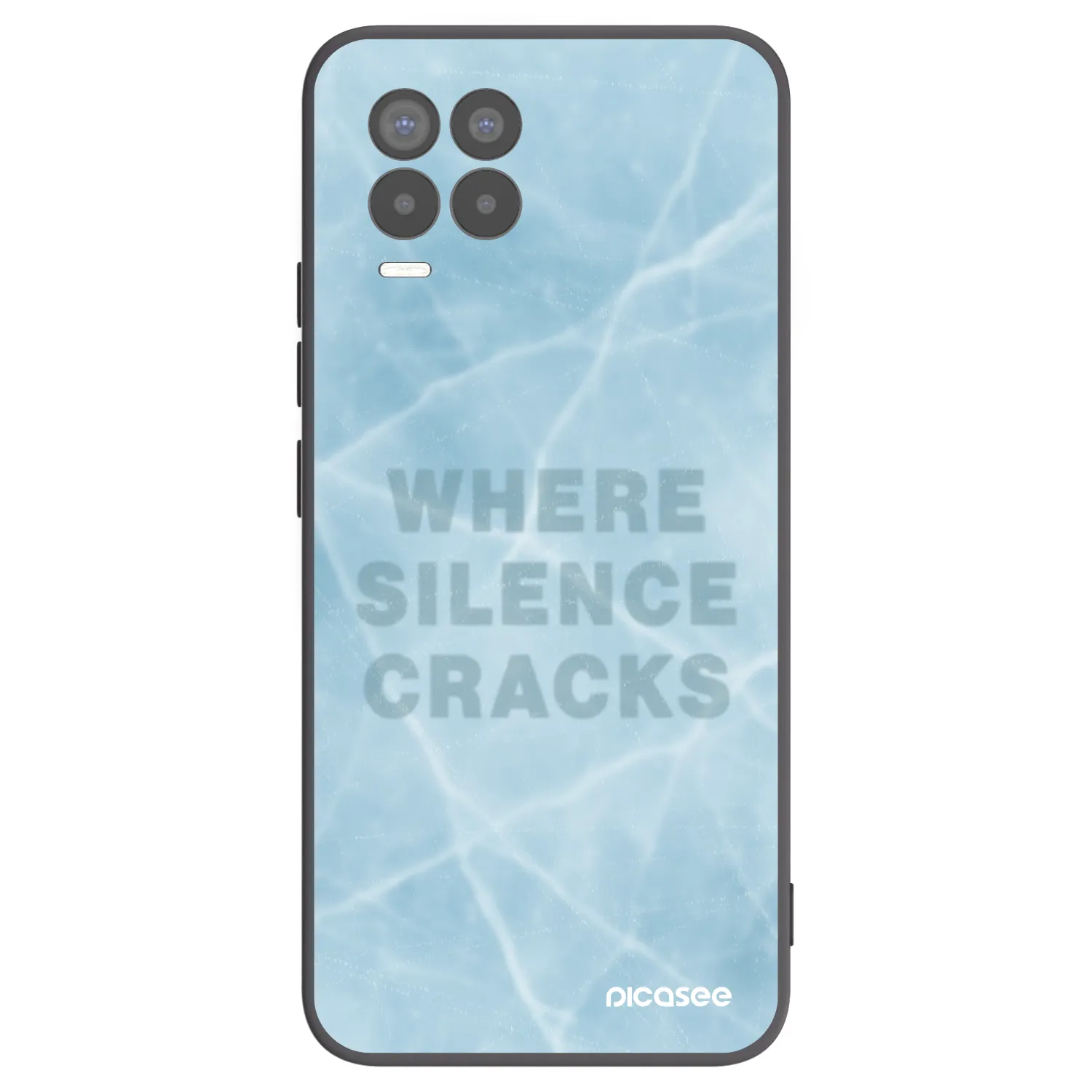 Picasee Μαύρη θήκη σιλικόνης για Realme 8 Pro - SILENCE