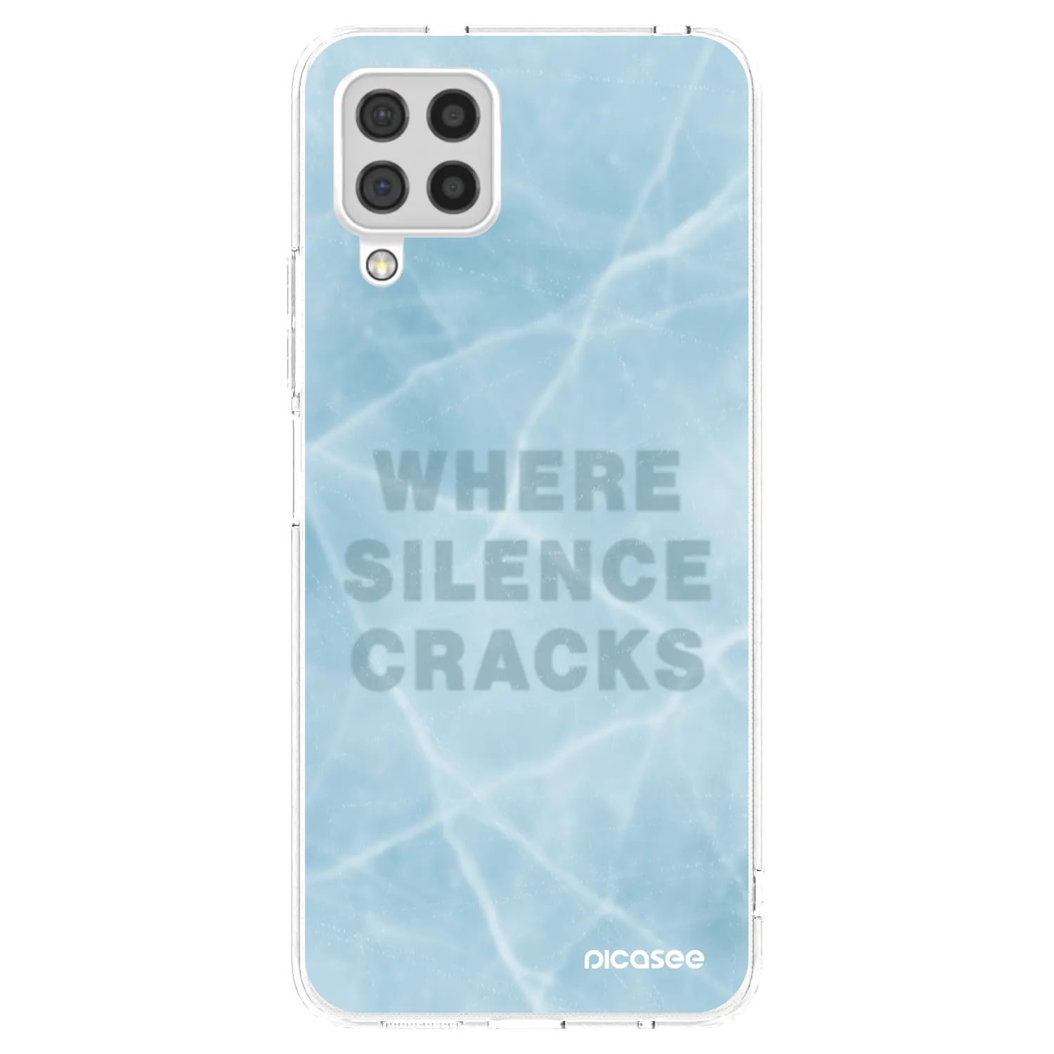Picasee διαφανής θήκη σιλικόνης Samsung Galaxy A22 A225F 4G - SILENCE
