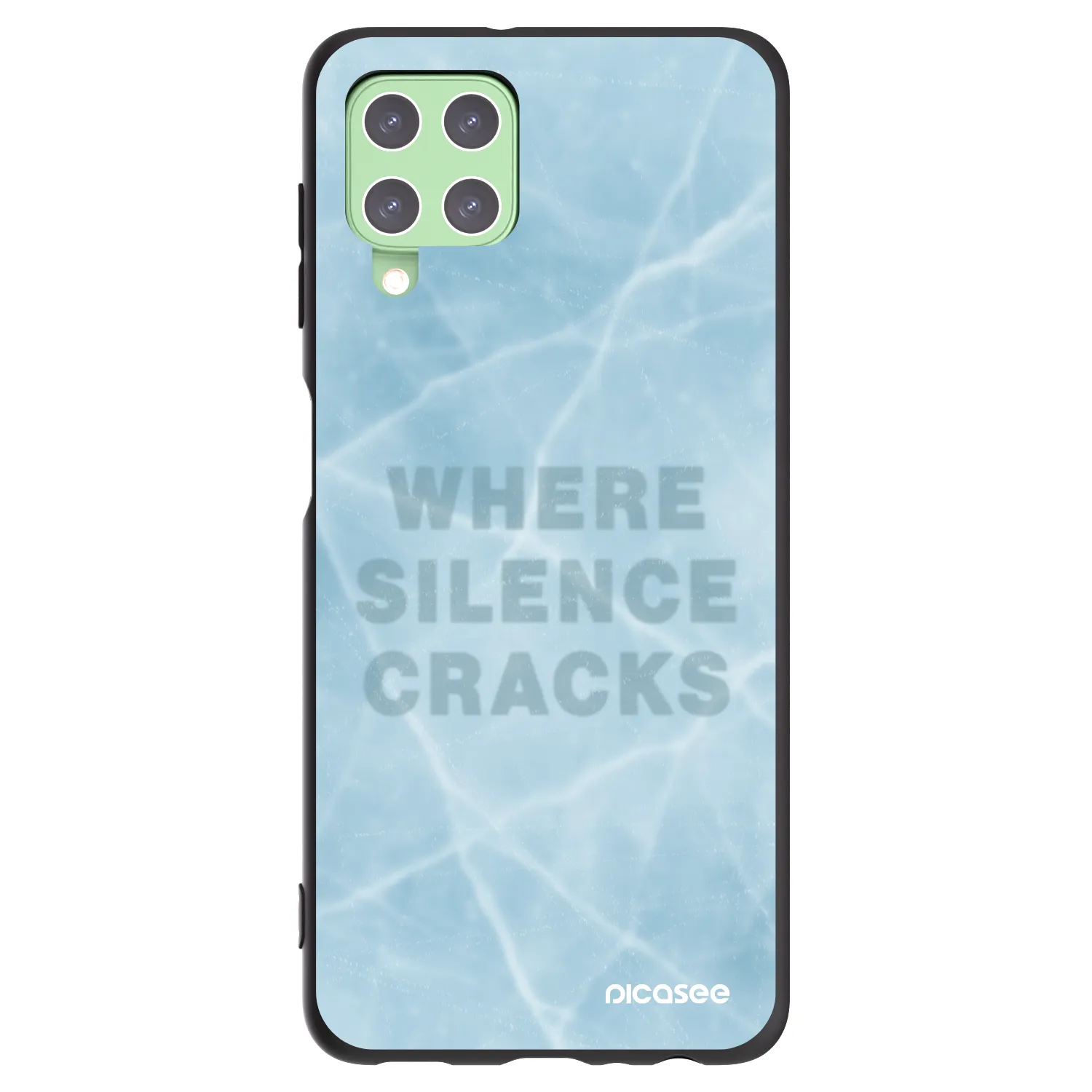 Picasee Μαύρη θήκη σιλικόνης για Samsung Galaxy A22 A225F 4G - SILENCE