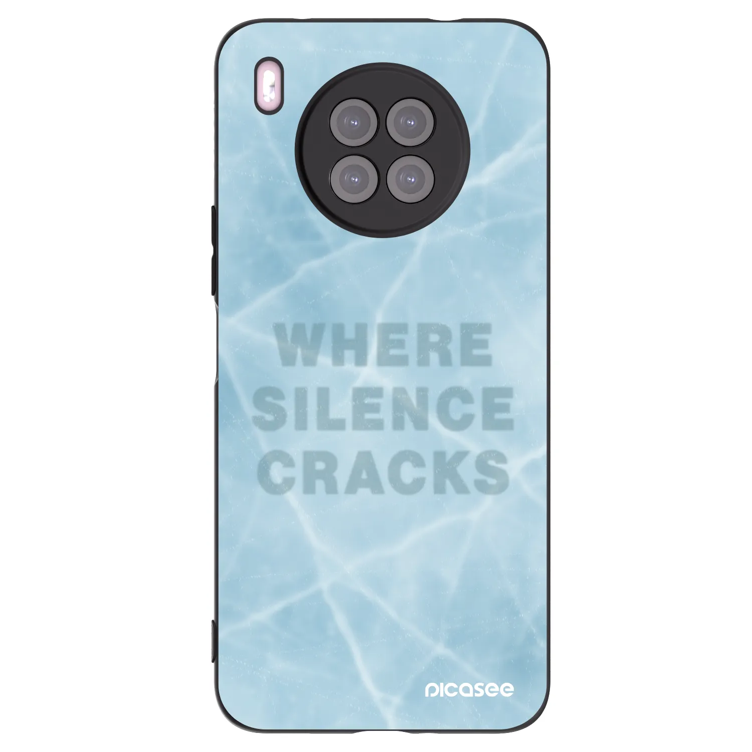 Picasee Μαύρη θήκη σιλικόνης για Huawei Nova 8i - SILENCE