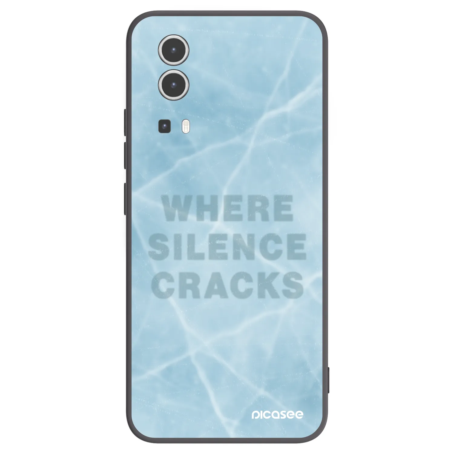 Picasee Μαύρη θήκη σιλικόνης για Vivo Y72 5G - SILENCE