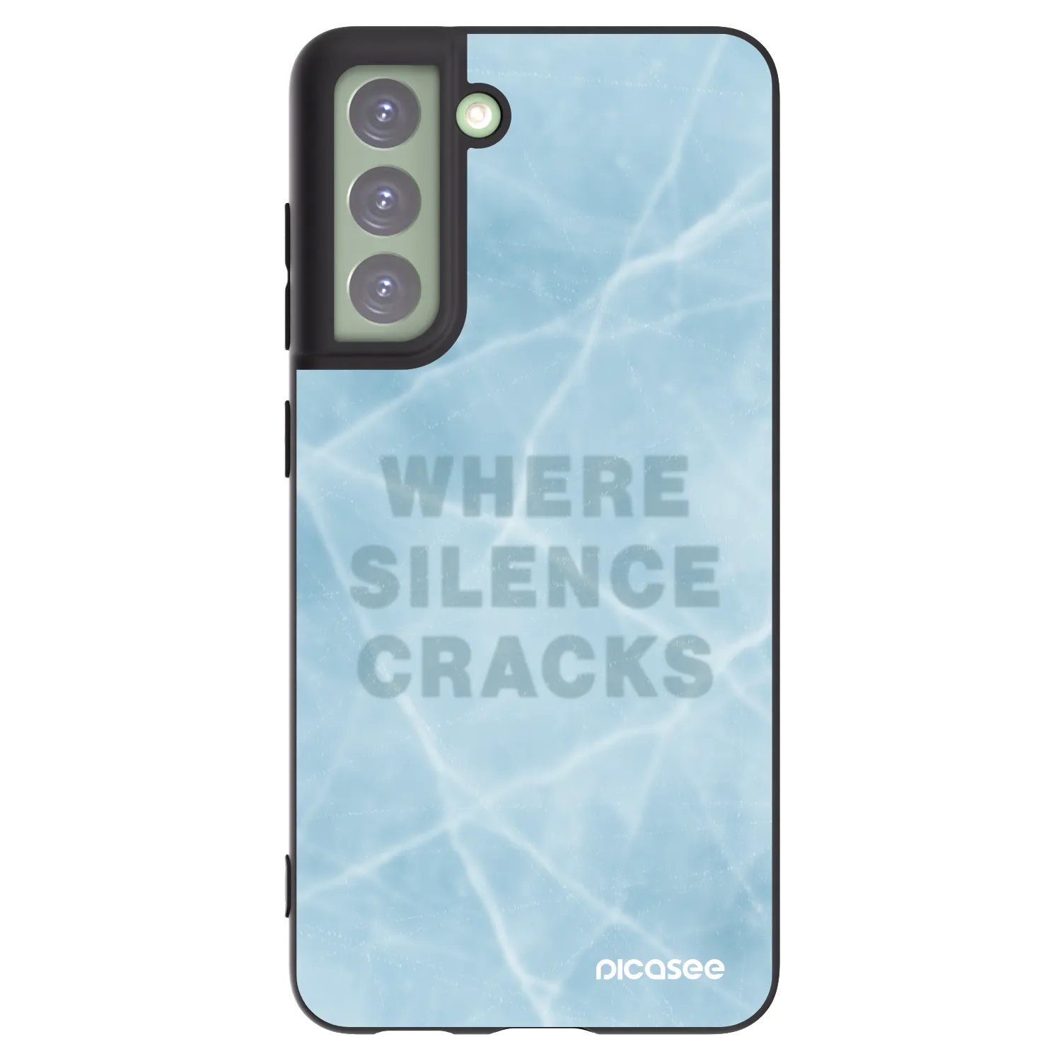 Picasee Μαύρη θήκη σιλικόνης για Samsung Galaxy S21 FE 5G - SILENCE