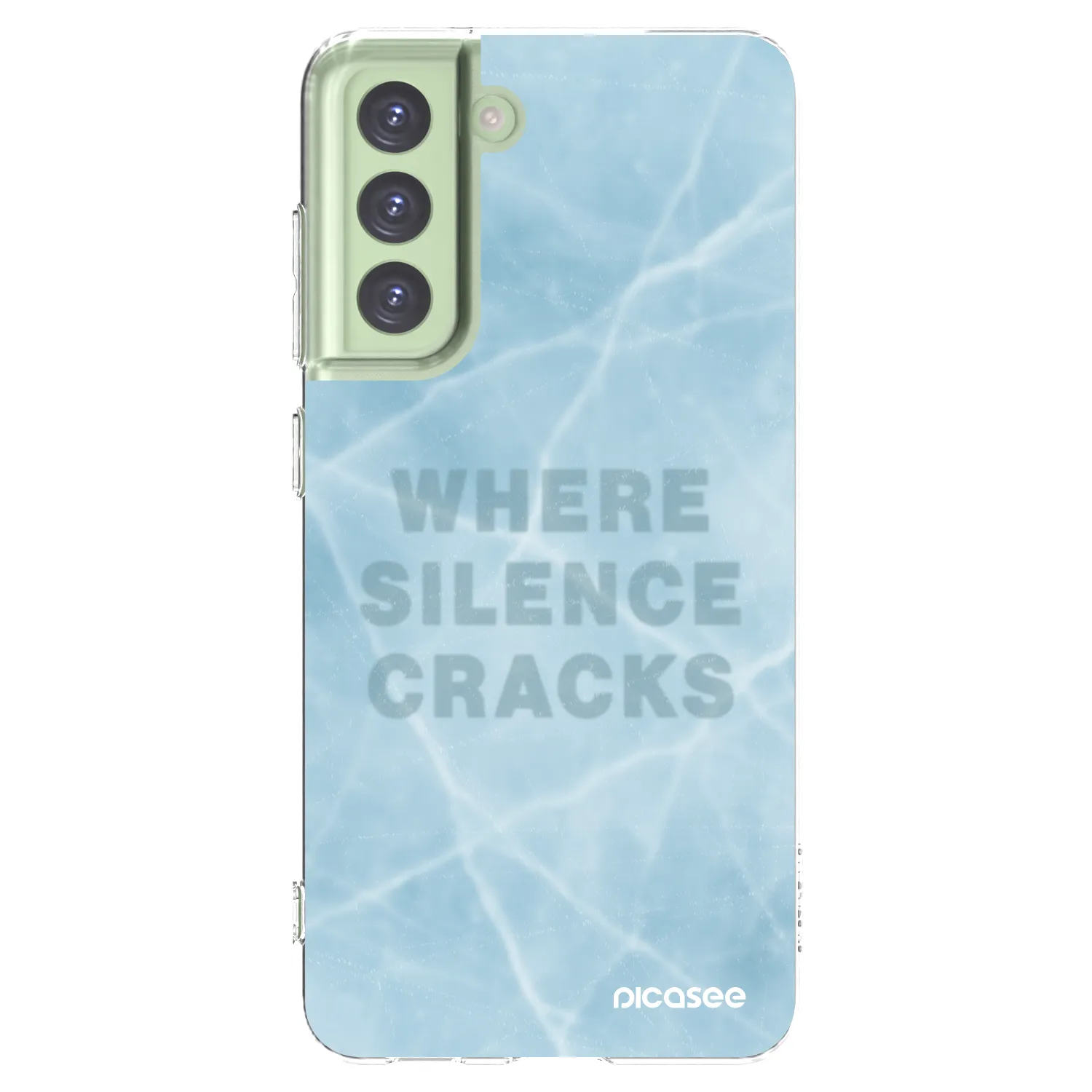 Picasee διαφανής θήκη σιλικόνης Samsung Galaxy S21 FE 5G - SILENCE