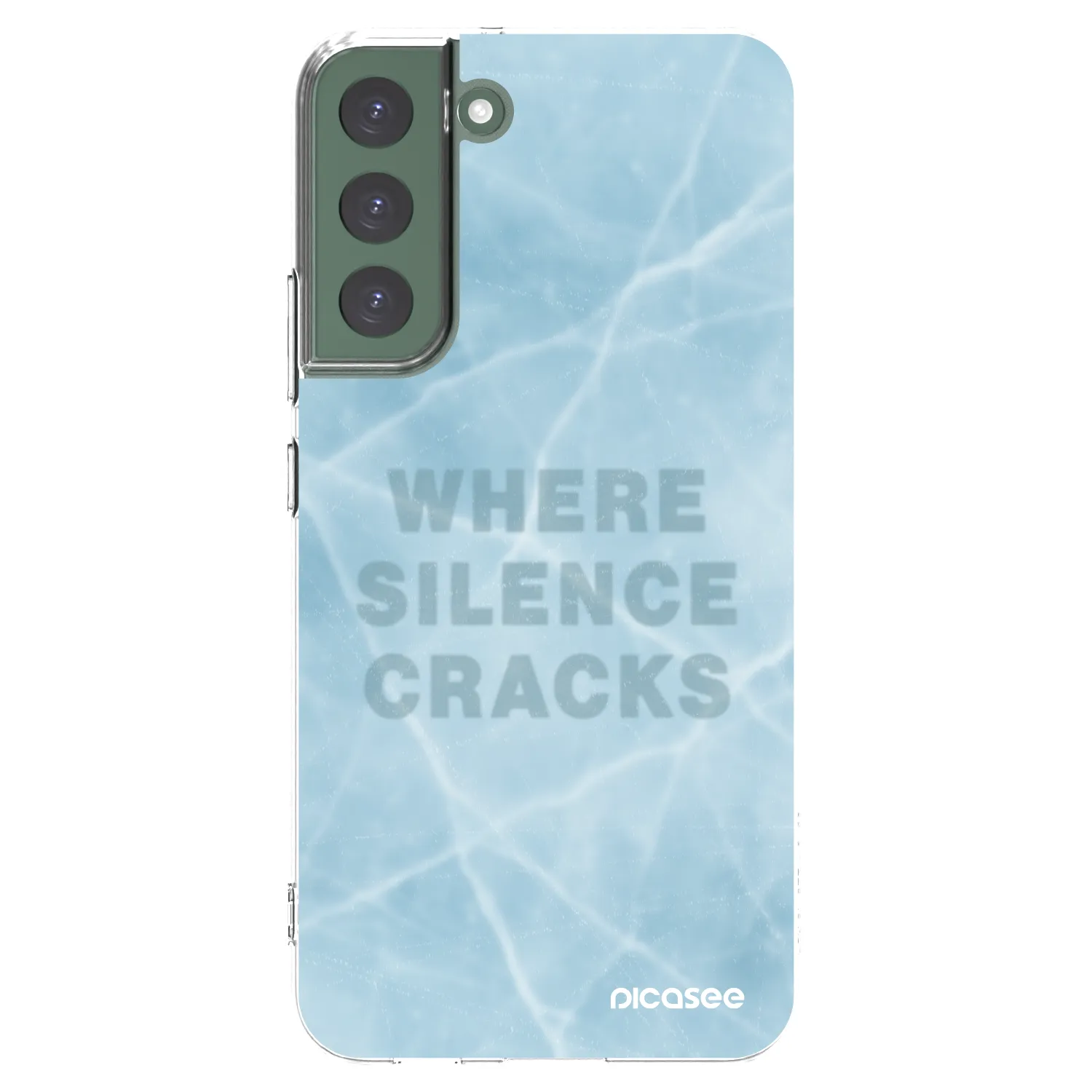 Picasee διαφανής θήκη σιλικόνης Samsung Galaxy S22+ 5G - SILENCE