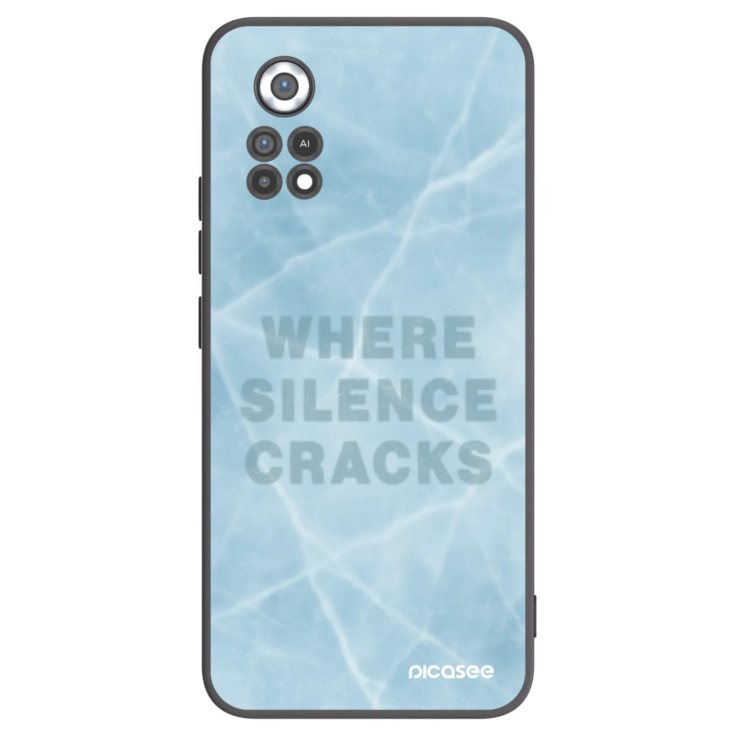 Picasee Μαύρη θήκη σιλικόνης για Xiaomi Poco X4 Pro 5G - SILENCE