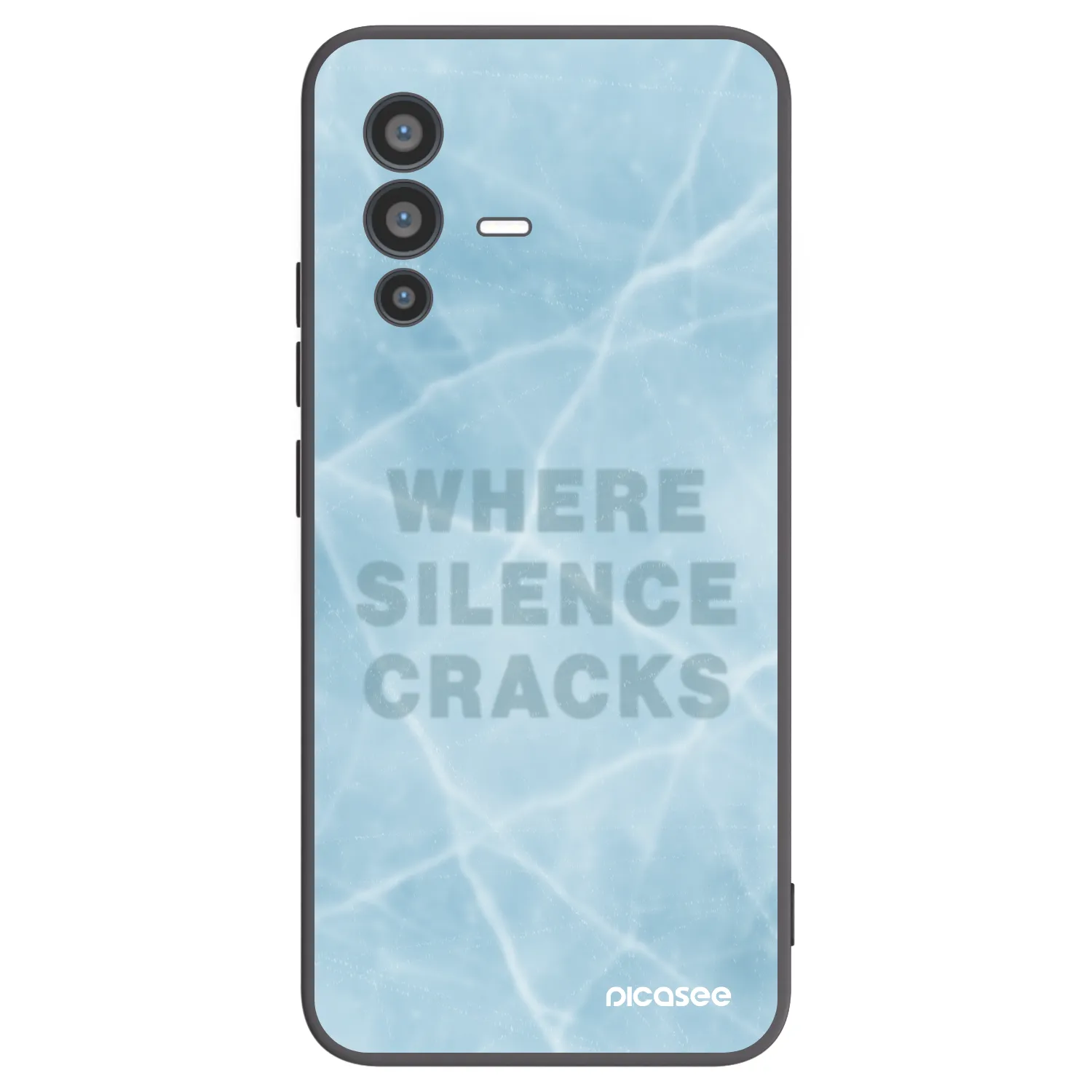 Picasee Μαύρη θήκη σιλικόνης για Vivo V23 5G - SILENCE