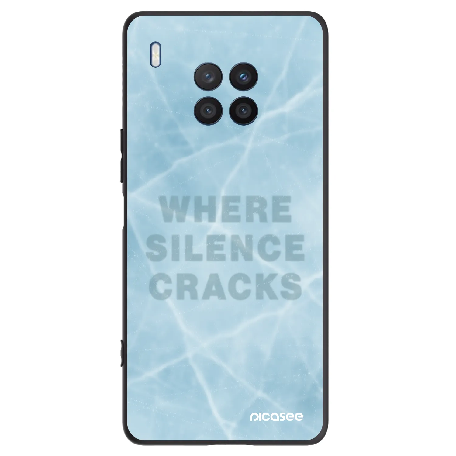 Picasee Μαύρη θήκη σιλικόνης για Honor 50 Lite - SILENCE