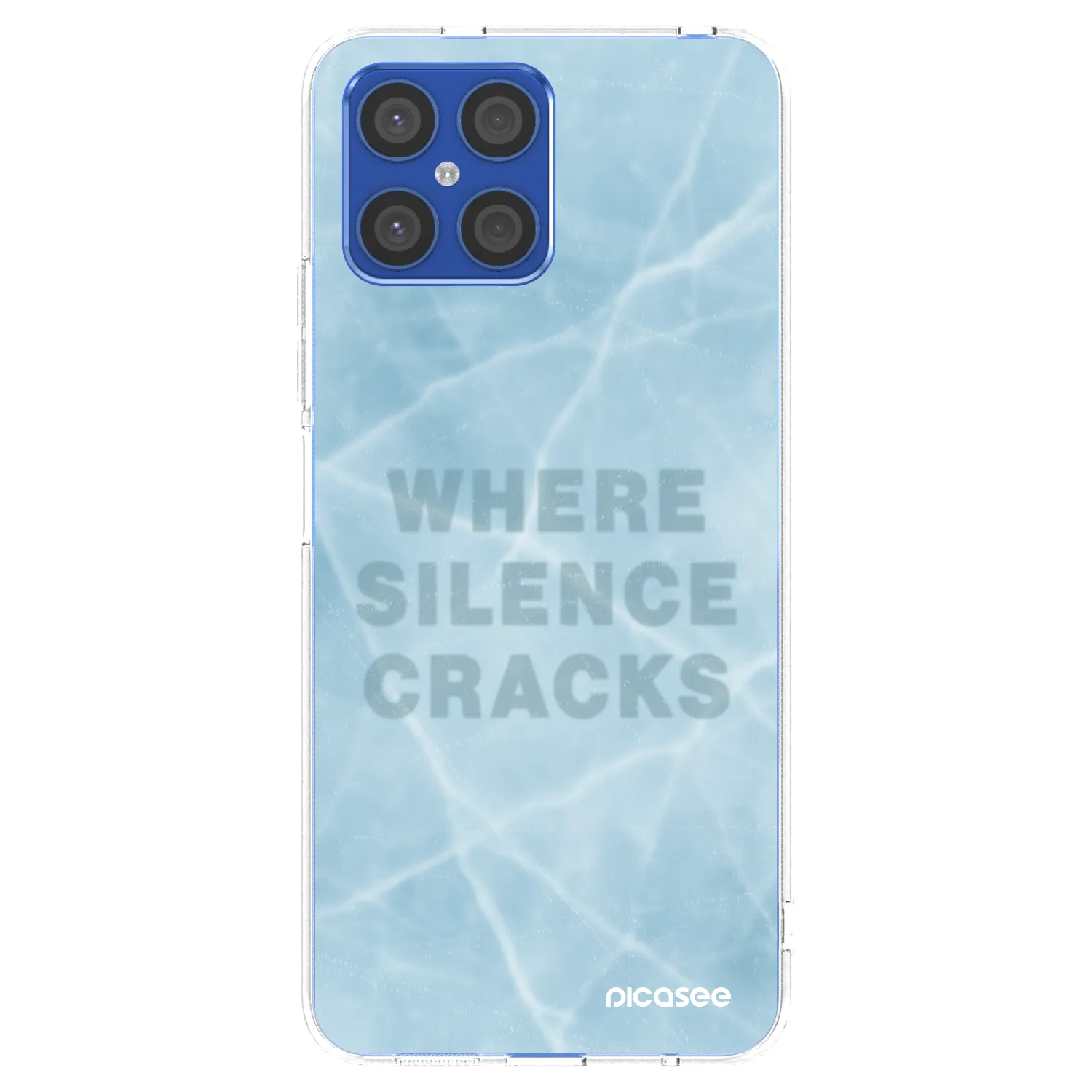 Picasee διαφανής θήκη σιλικόνης Honor X8 4G - SILENCE