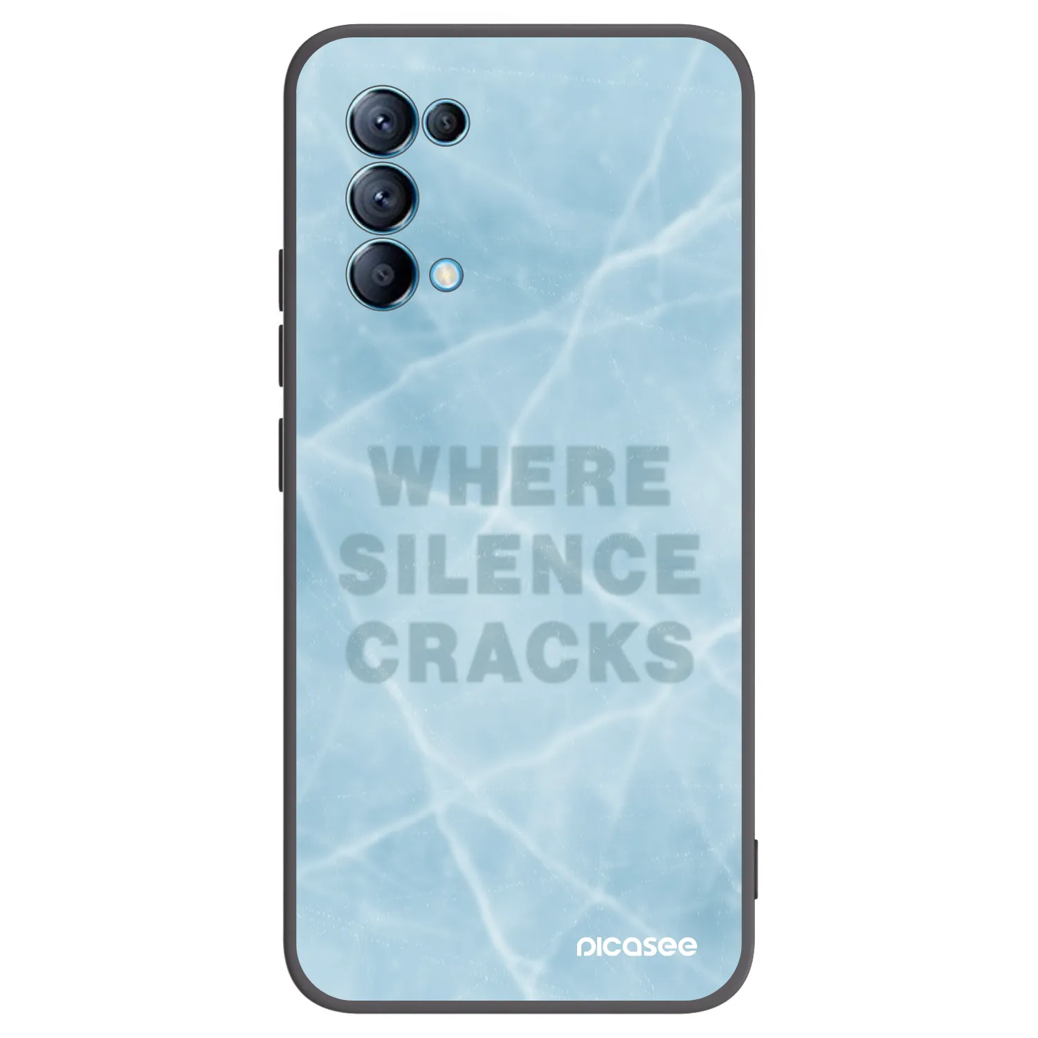 Picasee Μαύρη θήκη σιλικόνης για OPPO Reno 5 5G - SILENCE