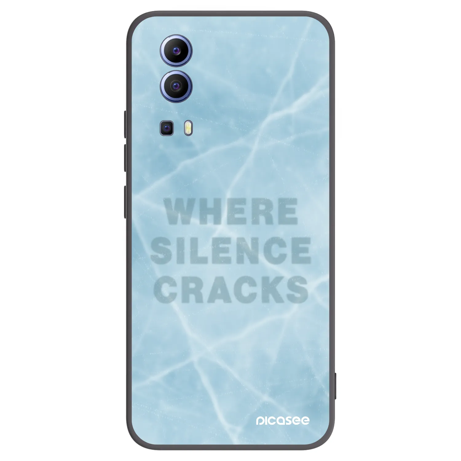 Picasee Μαύρη θήκη σιλικόνης για Vivo Y52 5G - SILENCE