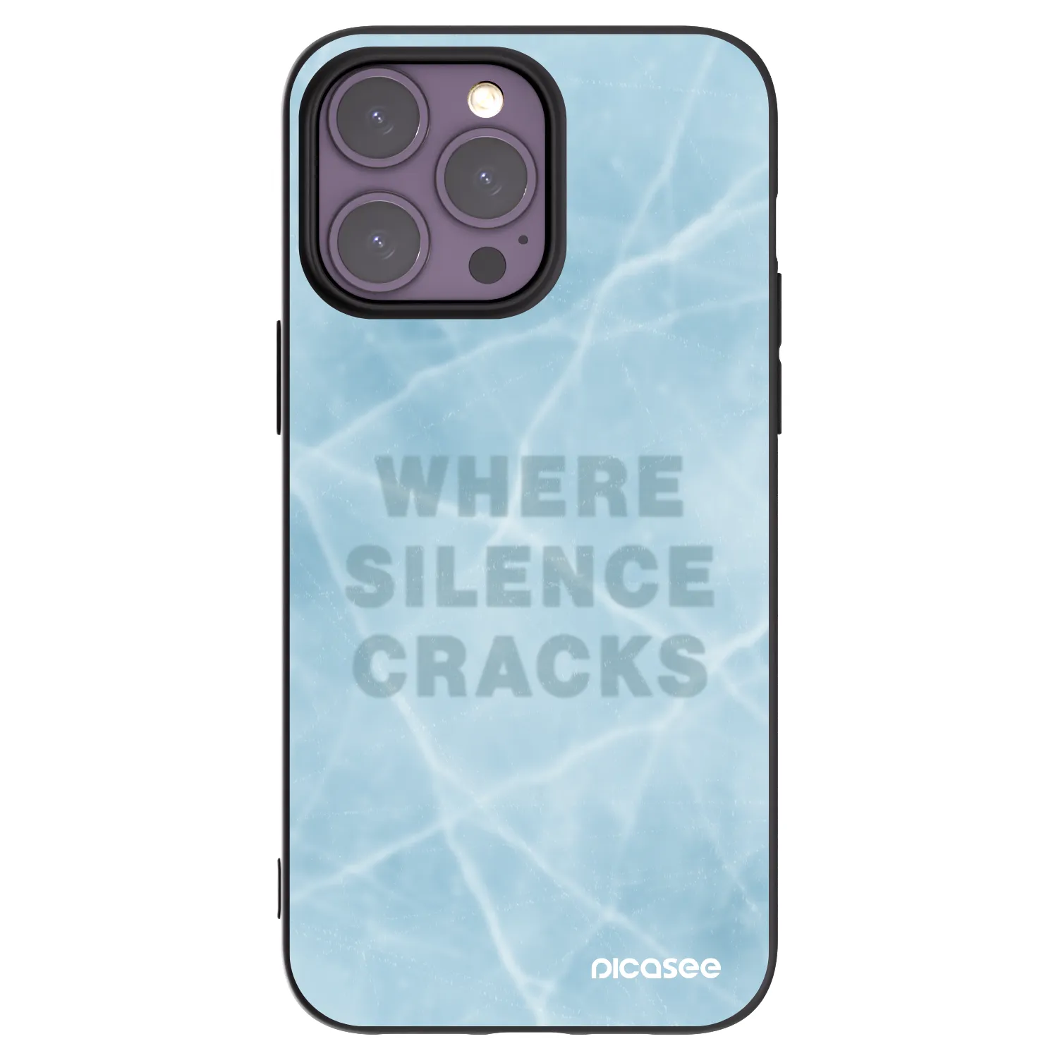 Picasee Μαύρη θήκη σιλικόνης για Apple iPhone 14 Pro Max - SILENCE