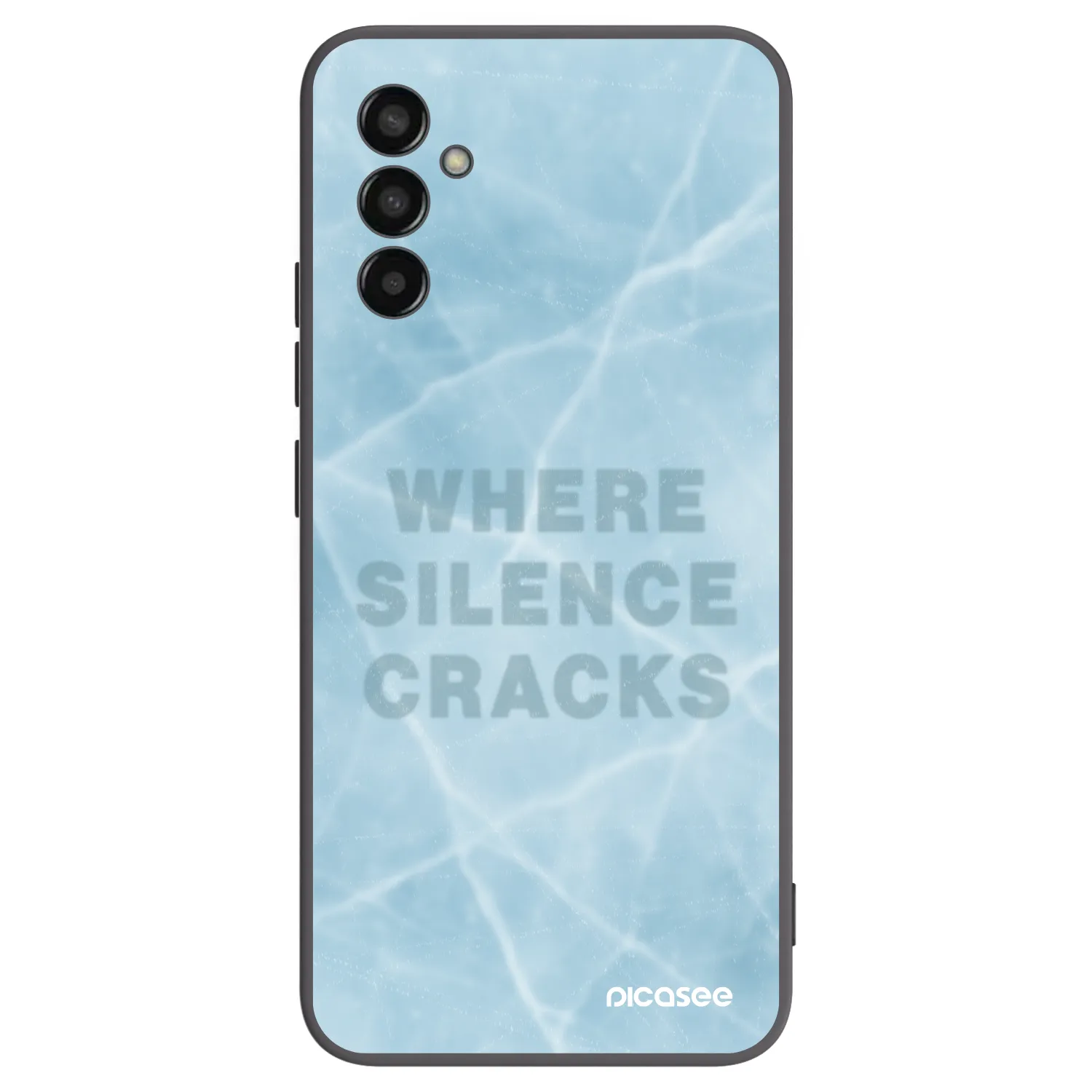 Picasee Μαύρη θήκη σιλικόνης για Samsung Galaxy M13 M135F - SILENCE