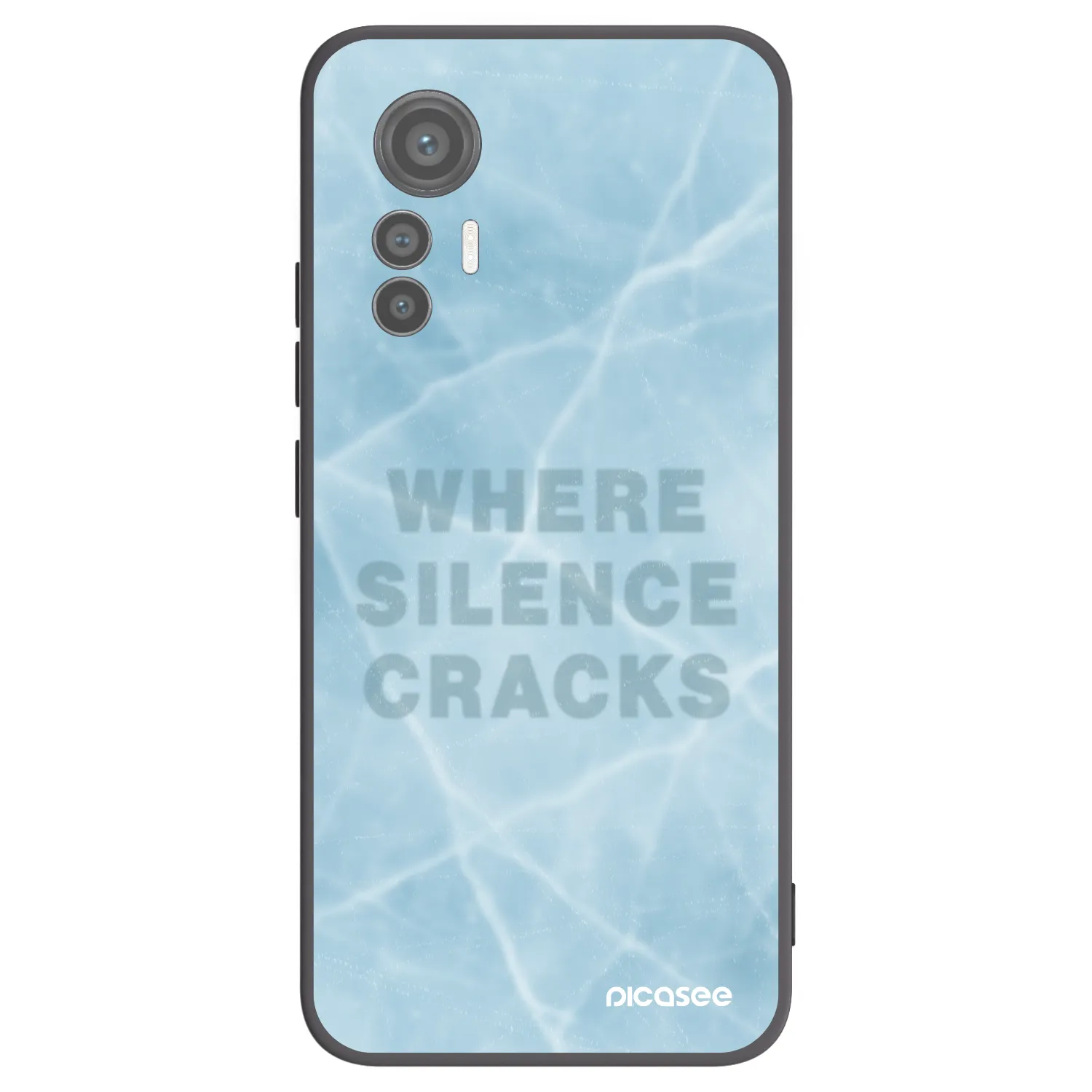 Picasee Μαύρη θήκη σιλικόνης για Xiaomi 12 Lite - SILENCE