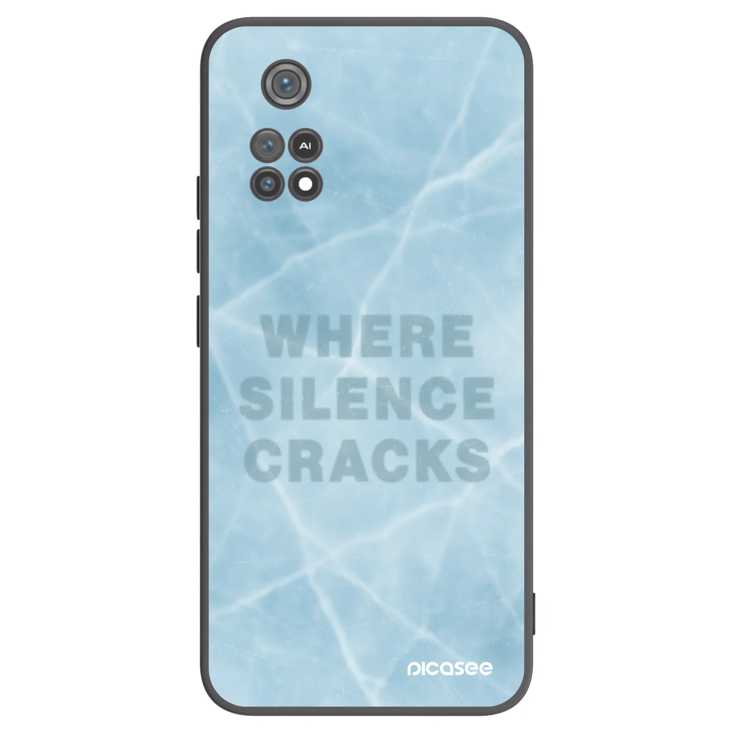 Picasee Μαύρη θήκη σιλικόνης για Xiaomi Poco M4 Pro - SILENCE