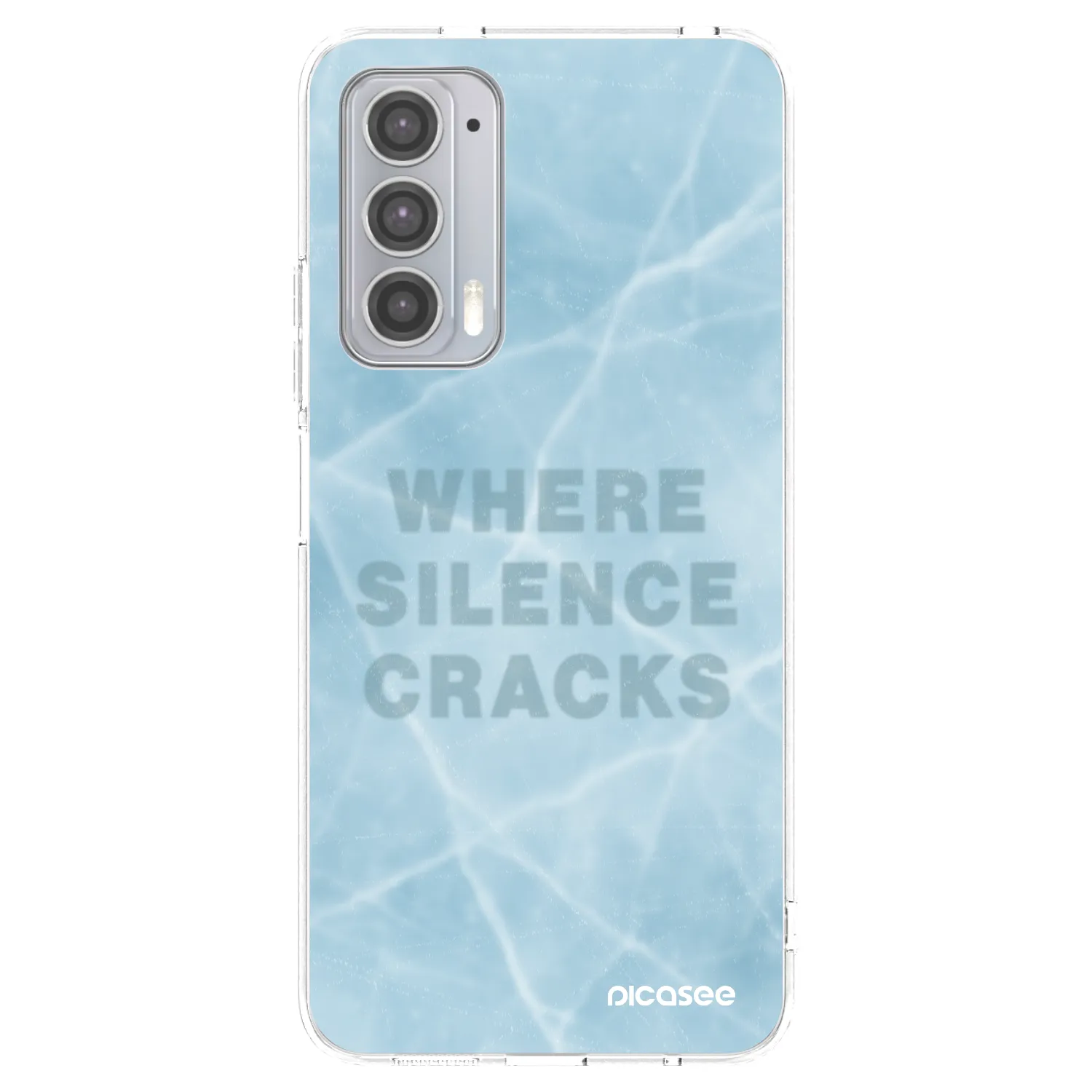 Picasee διαφανής θήκη σιλικόνης Motorola Edge 20 - SILENCE