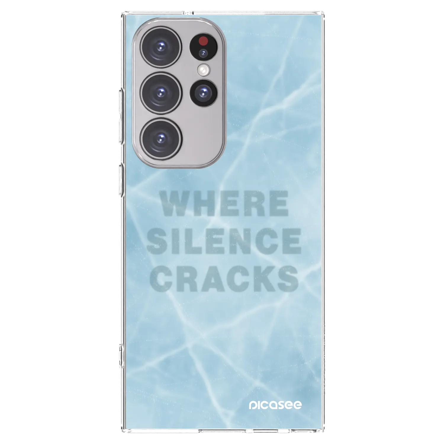 Picasee διαφανής θήκη σιλικόνης Samsung Galaxy S23 Ultra 5G - SILENCE