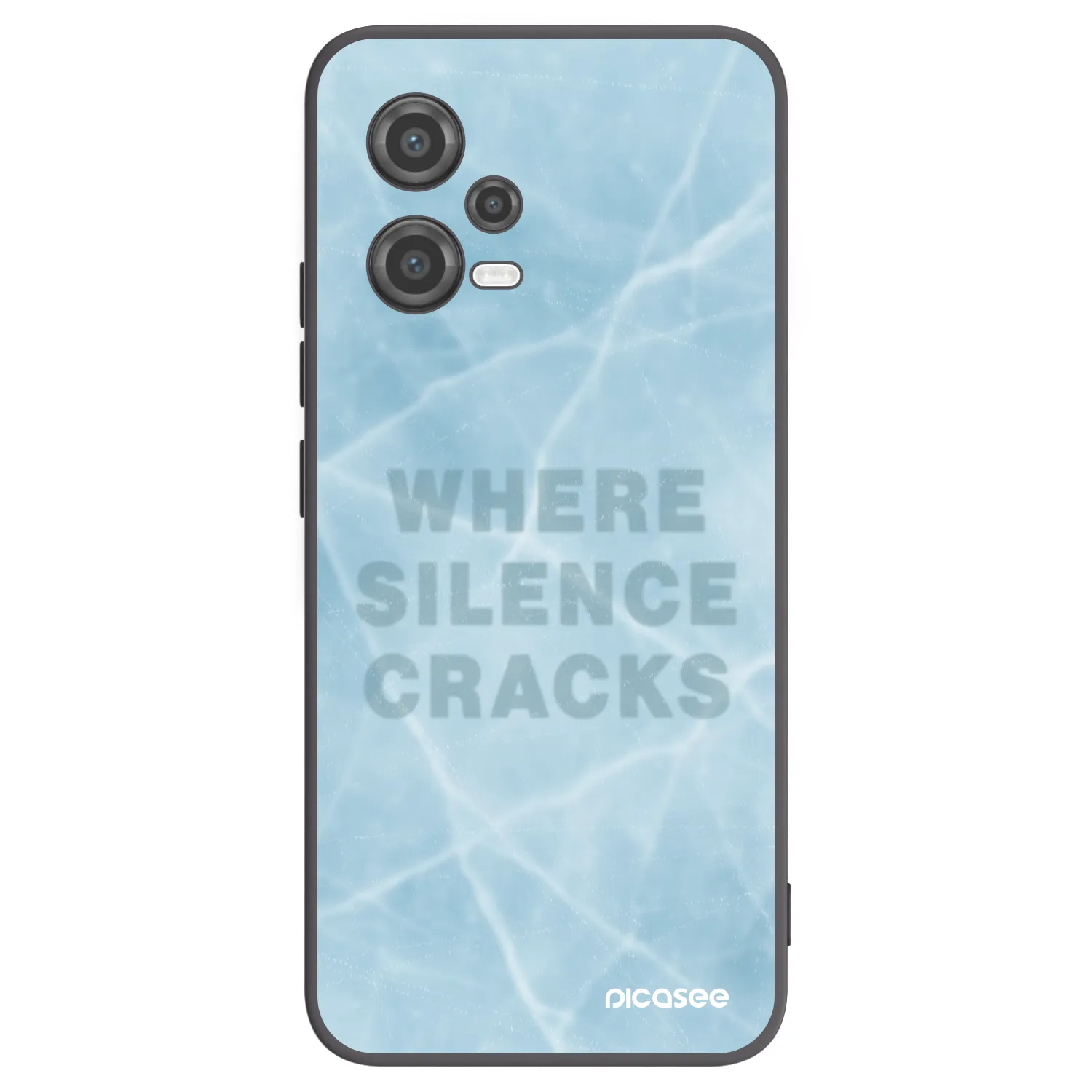 Picasee Μαύρη θήκη σιλικόνης για Xiaomi Poco X5 - SILENCE