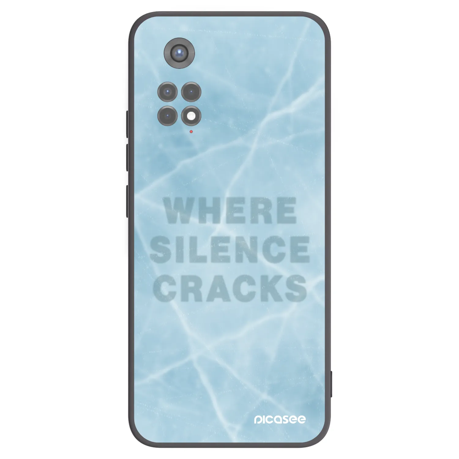 Picasee Μαύρη θήκη σιλικόνης για Xiaomi Redmi Note 11S 5G - SILENCE
