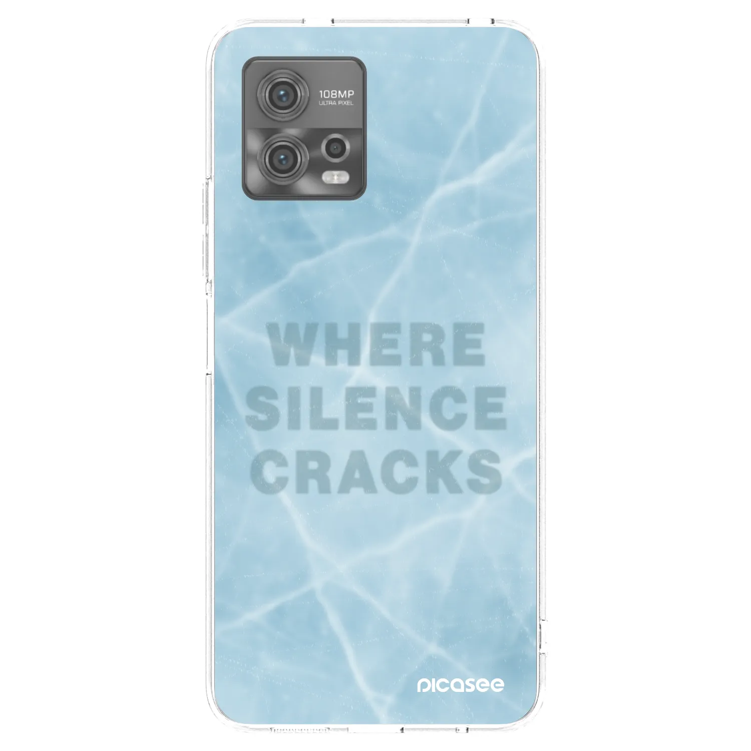Picasee διαφανής θήκη σιλικόνης Motorola Moto G72 - SILENCE