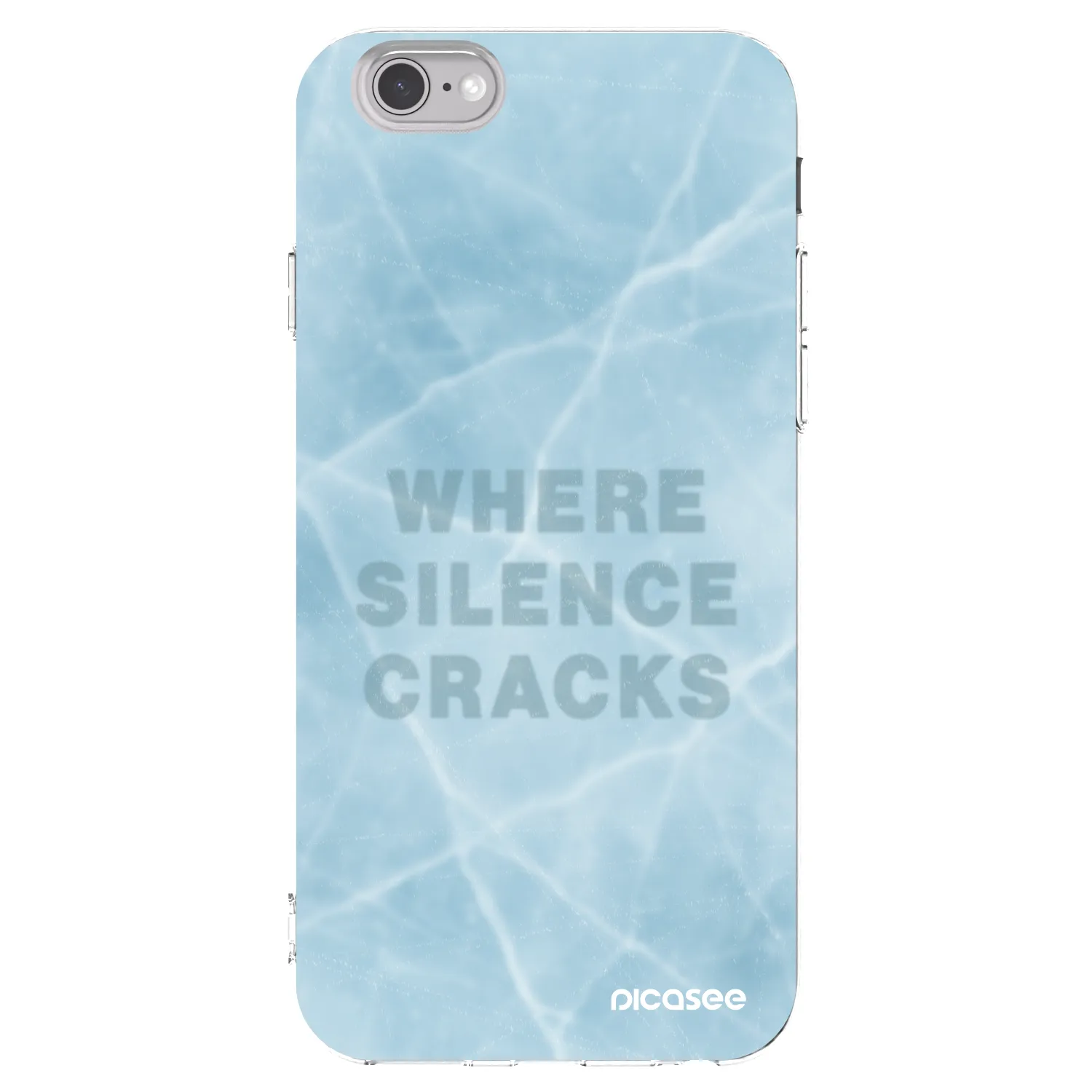 Picasee διαφανής θήκη σιλικόνης Apple iPhone 6/6S - SILENCE