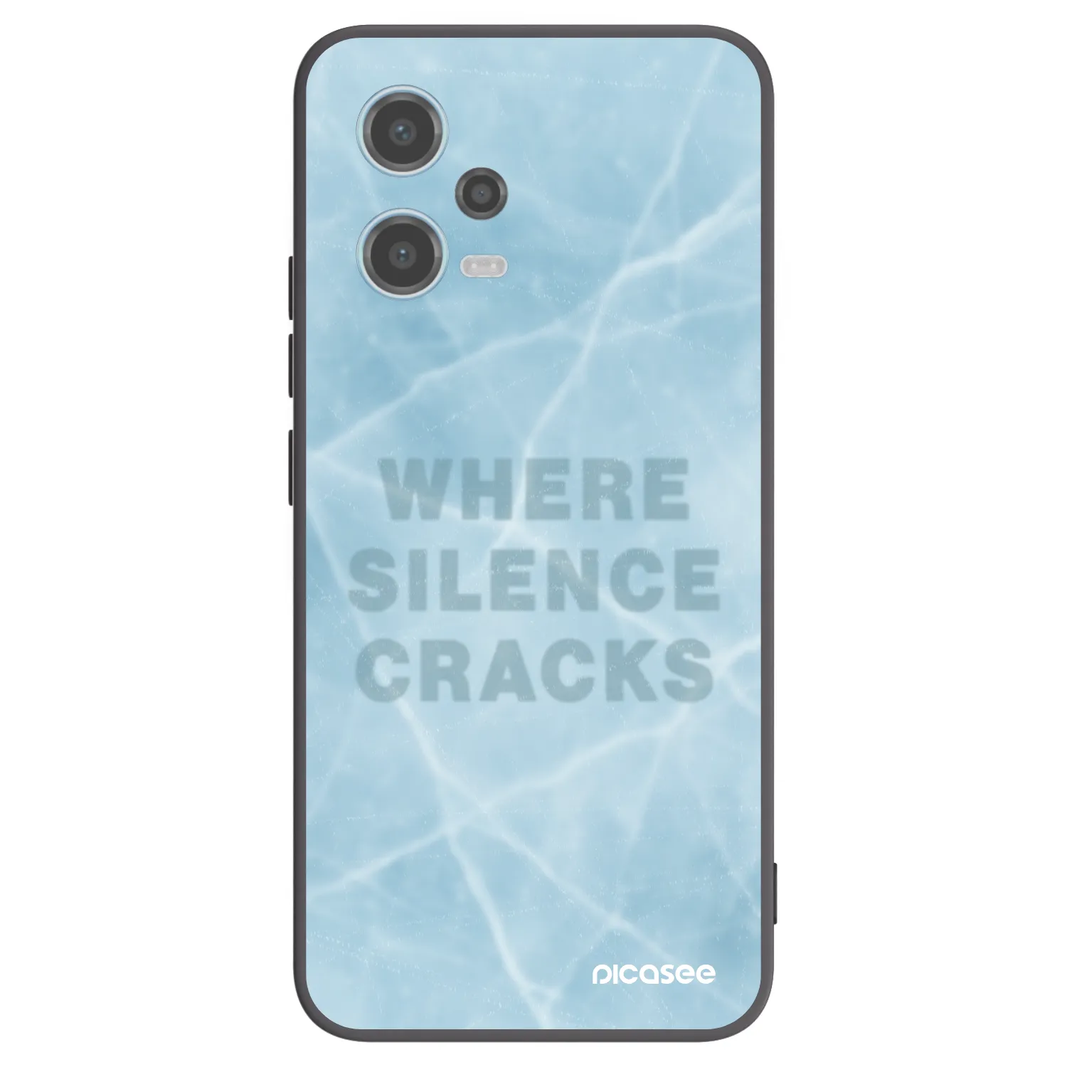 Picasee Μαύρη θήκη σιλικόνης για Xiaomi Redmi Note 12 5G - SILENCE