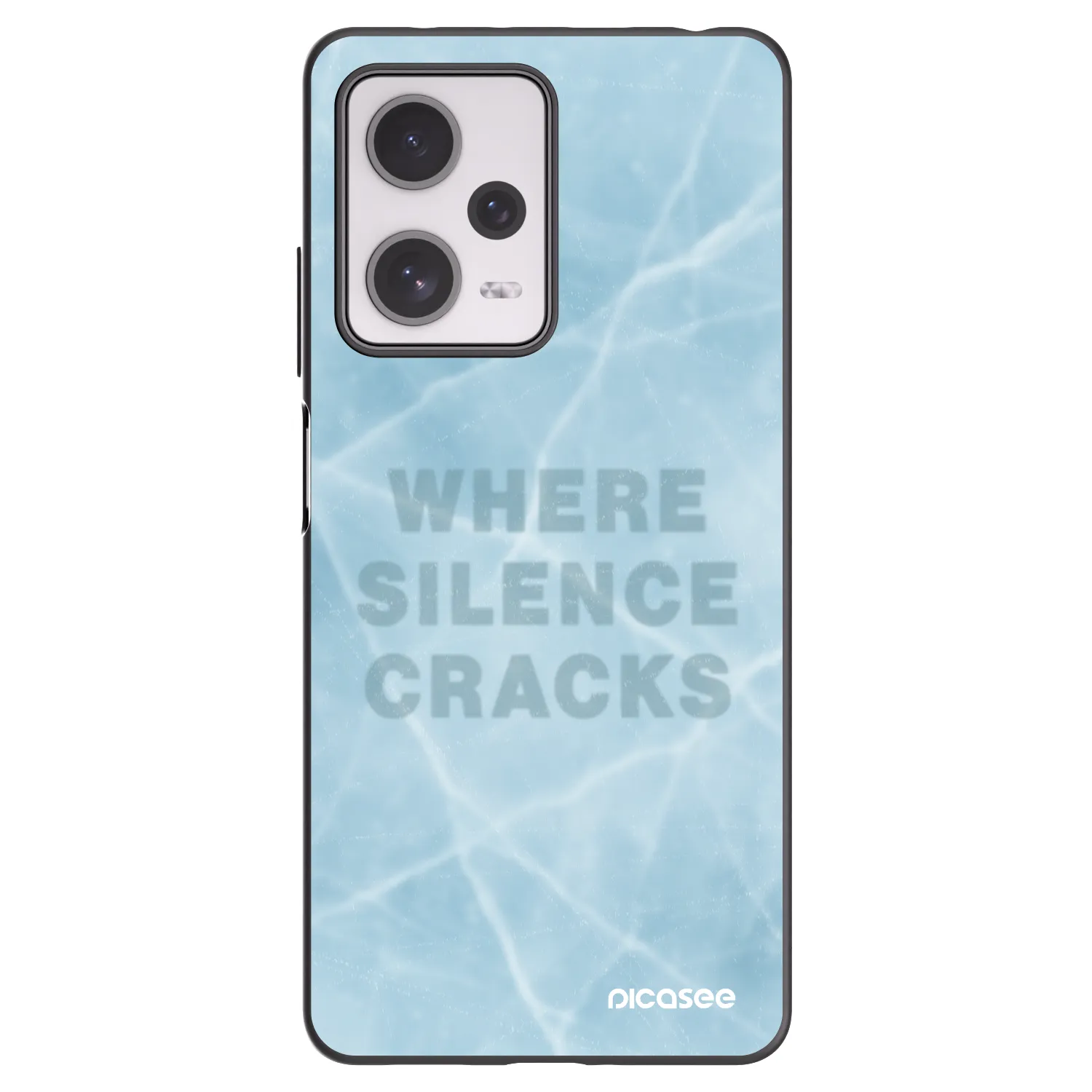 Picasee Μαύρη θήκη σιλικόνης για Xiaomi Redmi Note 12 Pro+ 5G - SILENCE