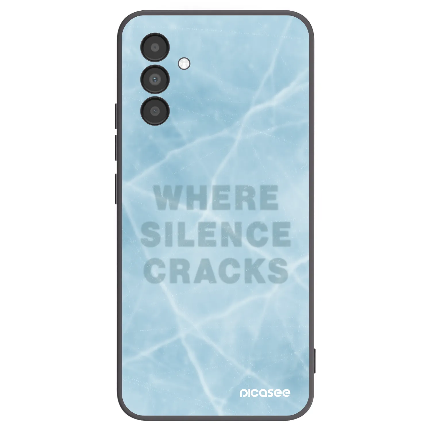 Picasee Μαύρη θήκη σιλικόνης για Samsung Galaxy A04s A047F - SILENCE