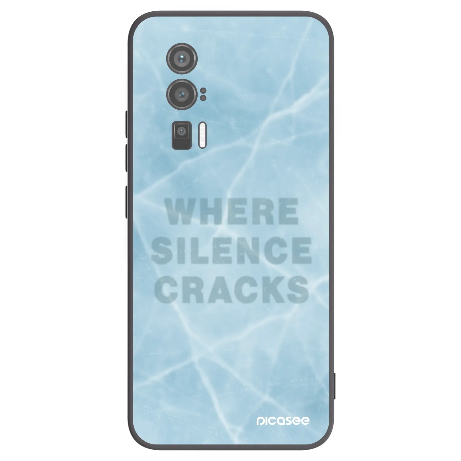 Picasee Μαύρη θήκη σιλικόνης για Xiaomi Poco F5 Pro 5G - SILENCE