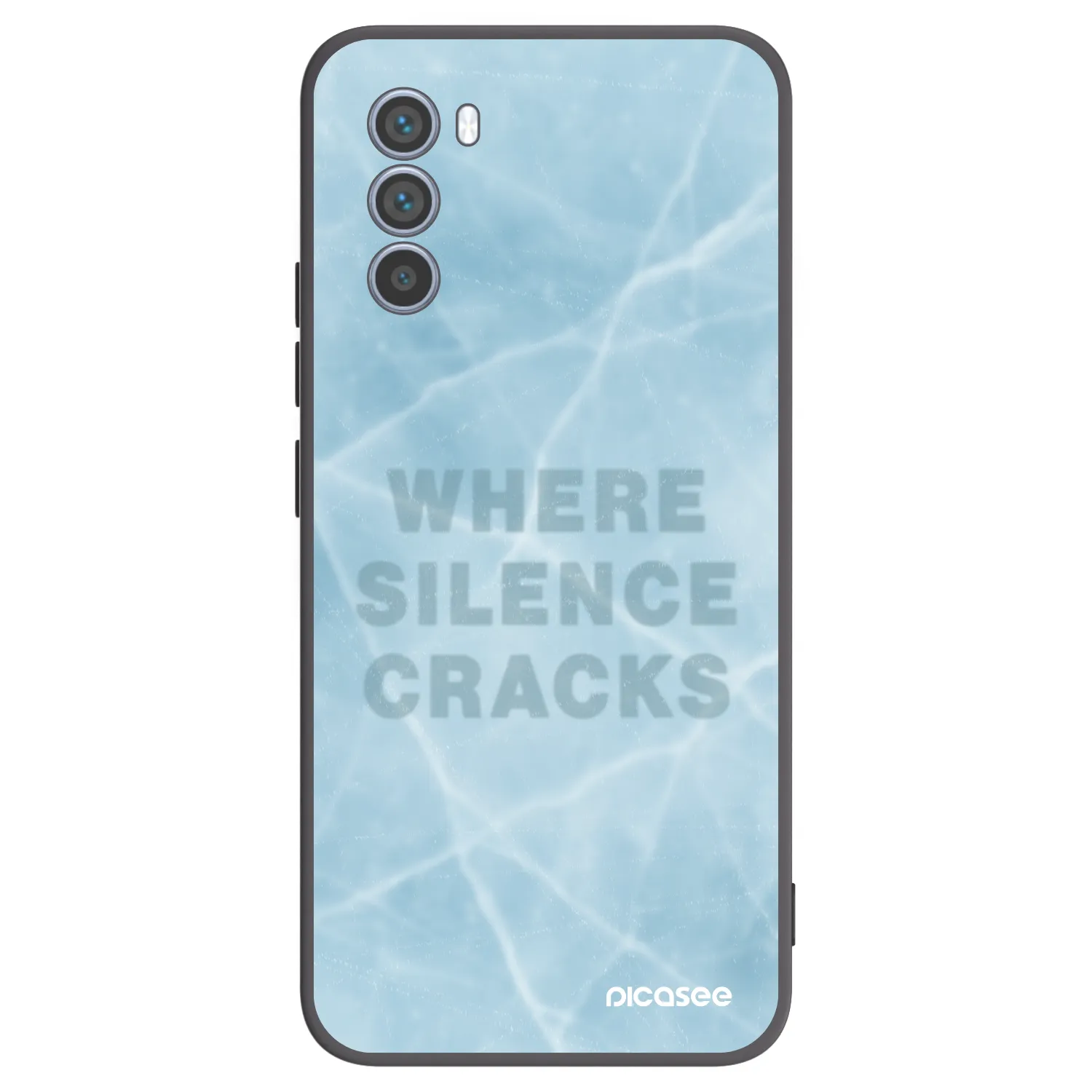 Picasee Μαύρη θήκη σιλικόνης για Motorola Moto G62 - SILENCE