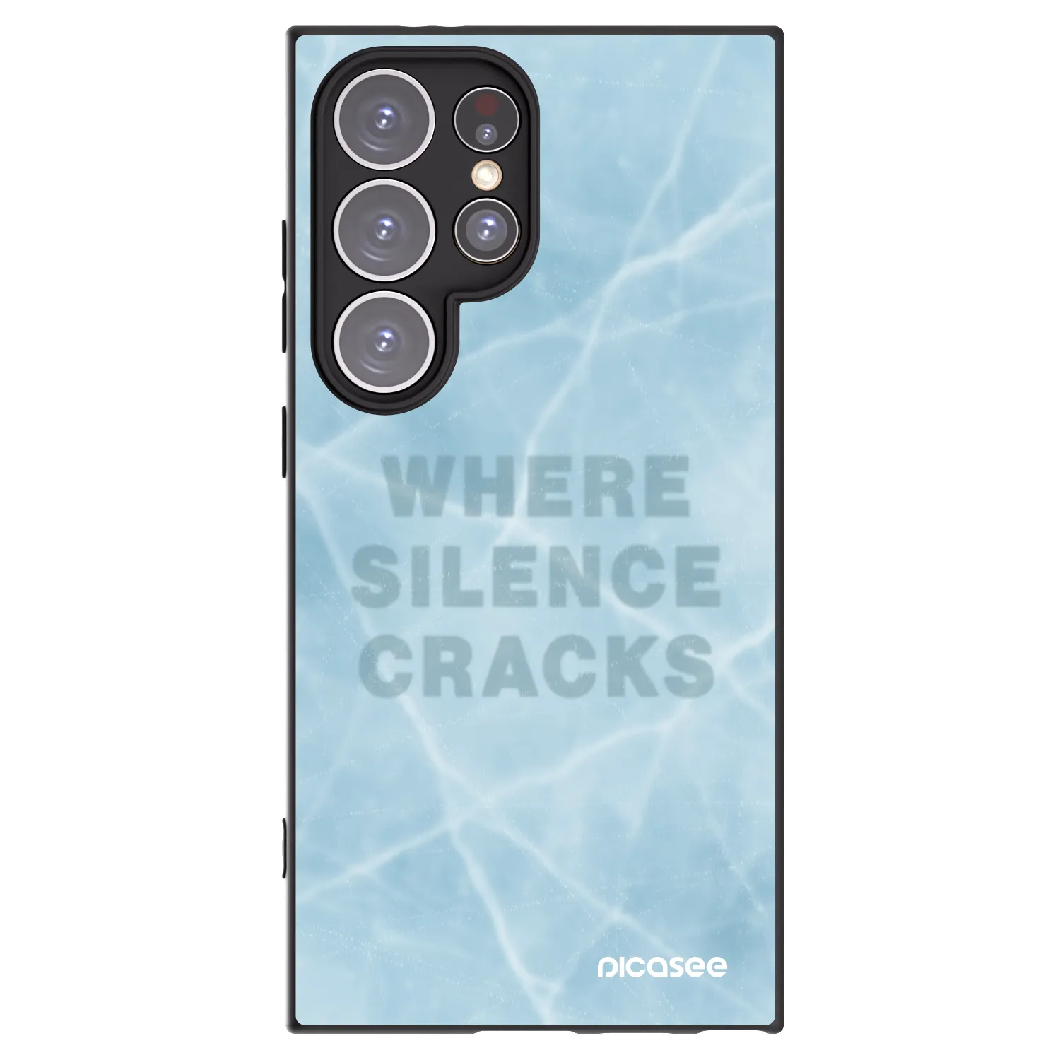 Picasee Μαύρη θήκη σιλικόνης για Samsung Galaxy S24 Ultra S928B 5G - SILENCE