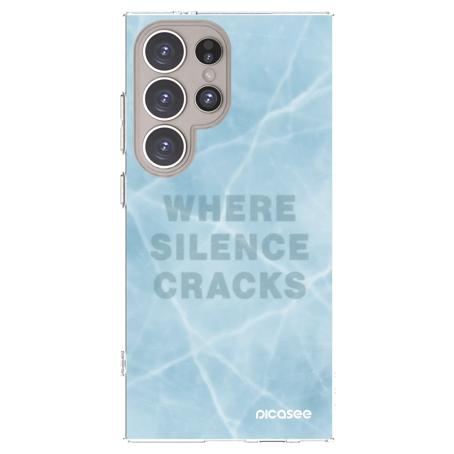 Picasee διαφανής θήκη σιλικόνης Samsung Galaxy S24 Ultra S928B 5G - SILENCE