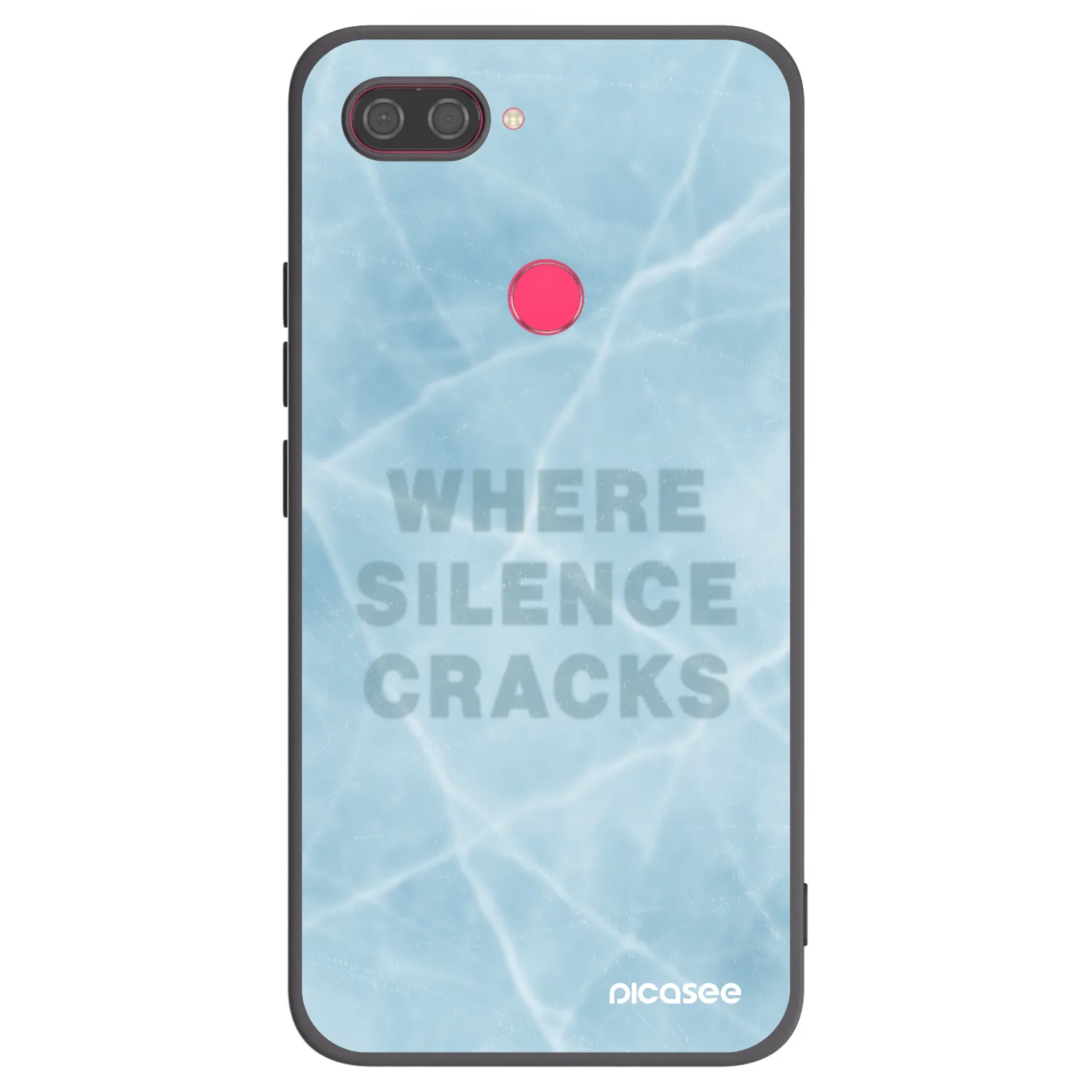 Picasee Μαύρη θήκη σιλικόνης για Xiaomi Mi 8 Lite - SILENCE