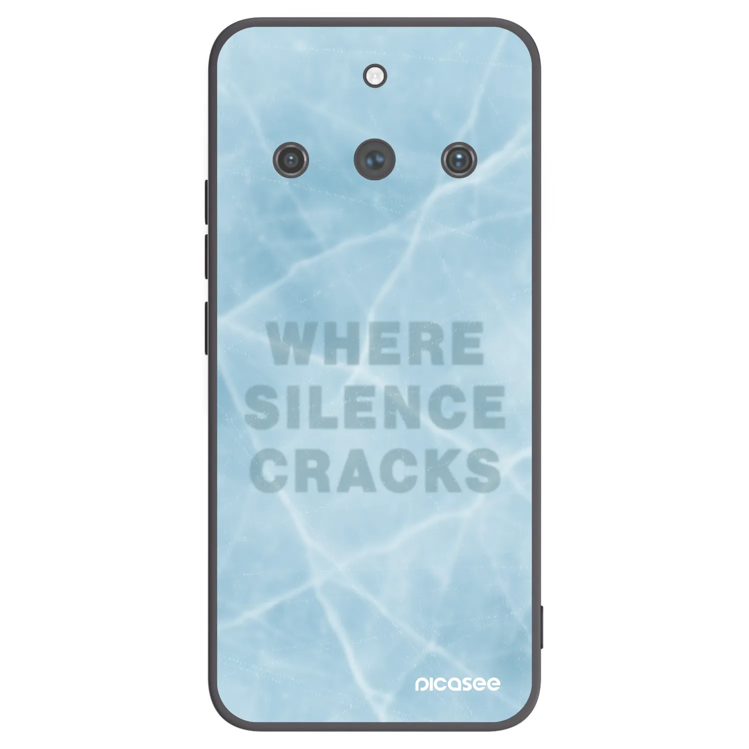 Picasee Μαύρη θήκη σιλικόνης για Realme 11 Pro+ - SILENCE