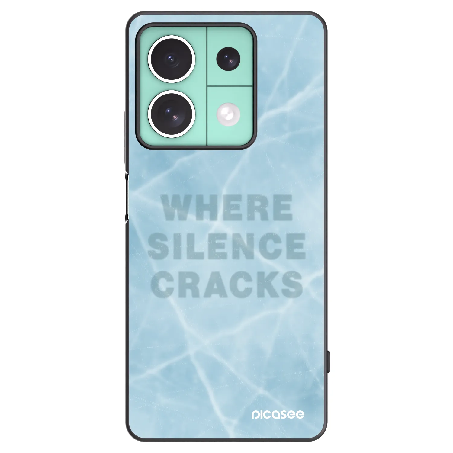 Picasee Μαύρη θήκη σιλικόνης για Xiaomi Redmi Note 13 5G - SILENCE