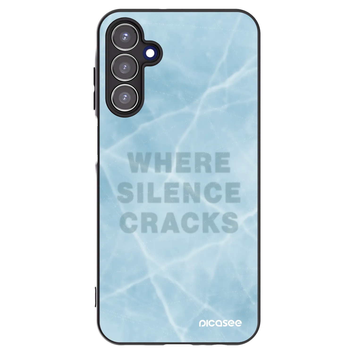 Picasee Μαύρη θήκη σιλικόνης για Samsung Galaxy A15 A155F 4G - SILENCE