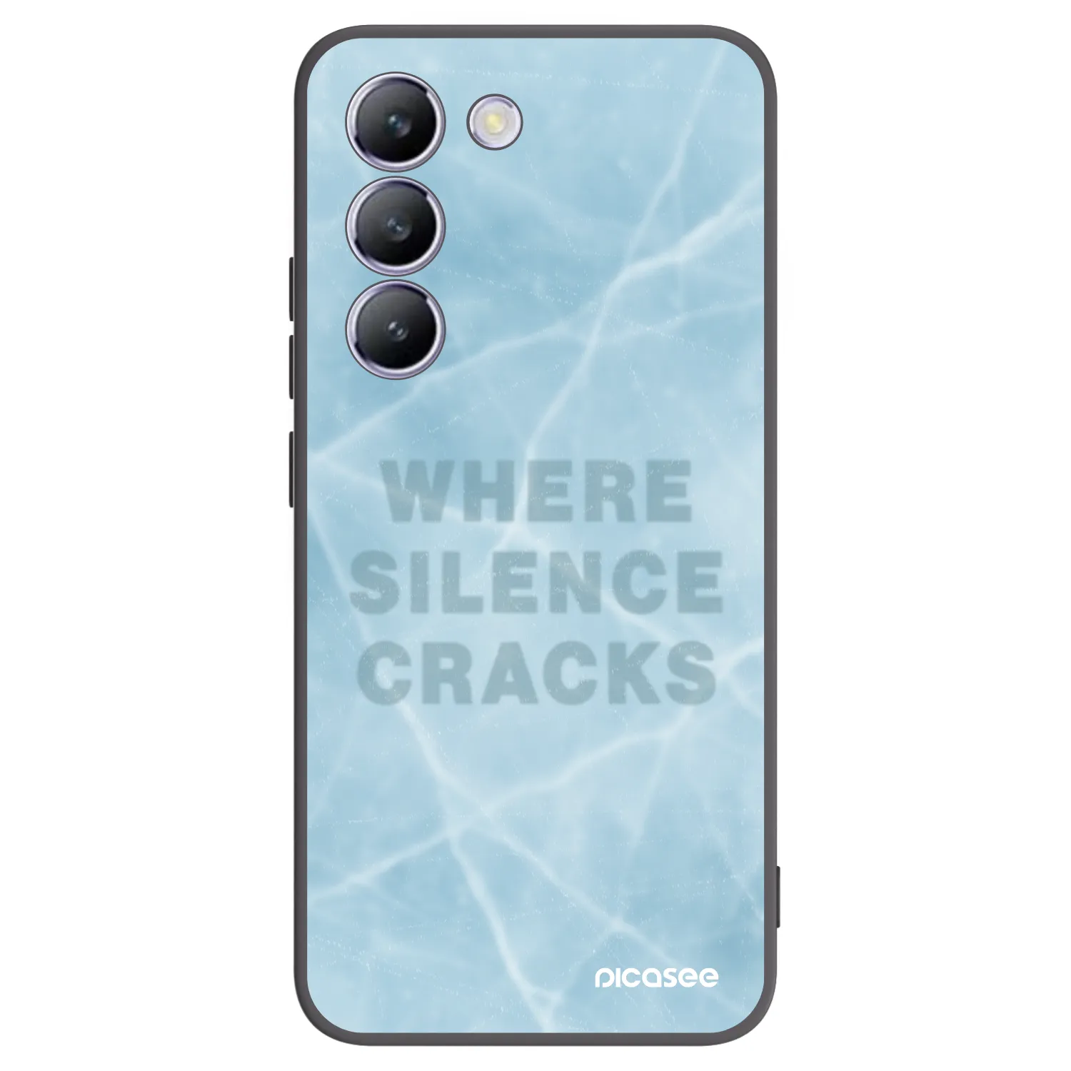 Picasee Μαύρη θήκη σιλικόνης για Vivo V40 SE 5G - SILENCE