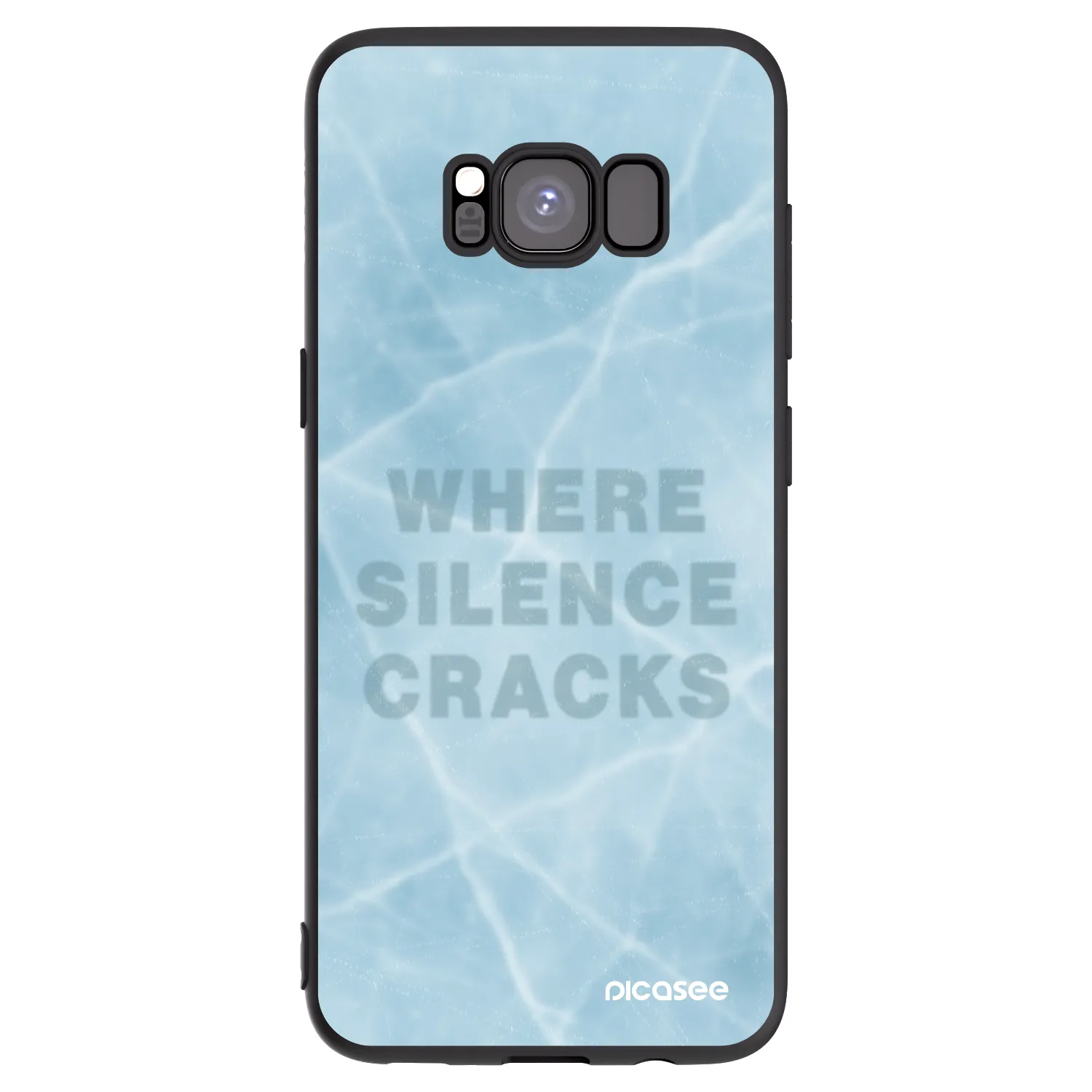 Picasee Μαύρη θήκη σιλικόνης για Samsung Galaxy S8 G950F - SILENCE