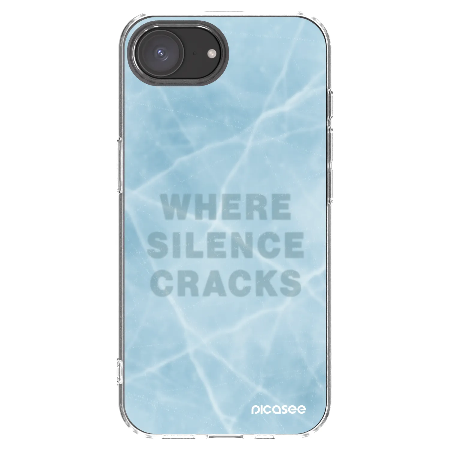 Picasee διαφανής θήκη σιλικόνης Apple iPhone 16e - SILENCE