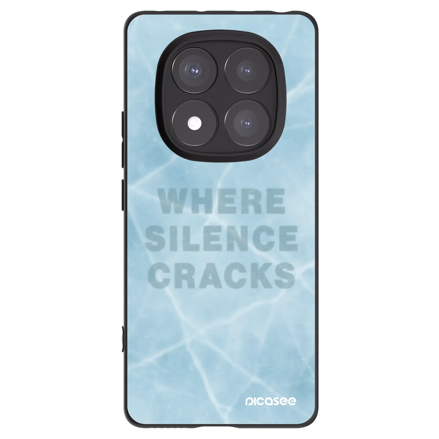 Picasee Μαύρη θήκη σιλικόνης για Xiaomi Redmi Note 14 Pro+ 5G - SILENCE