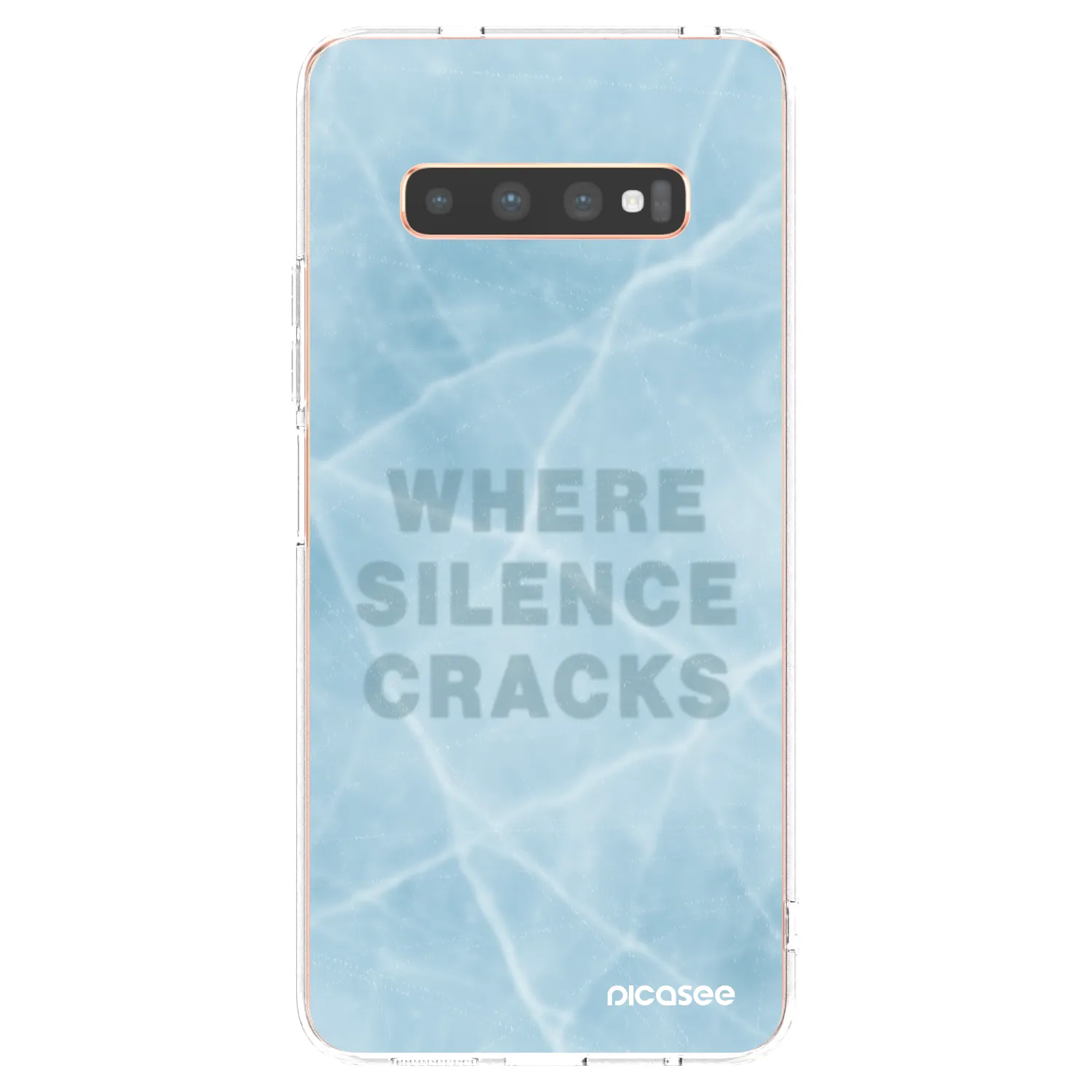 Picasee διαφανής θήκη σιλικόνης Samsung Galaxy S10 Plus G975 - SILENCE