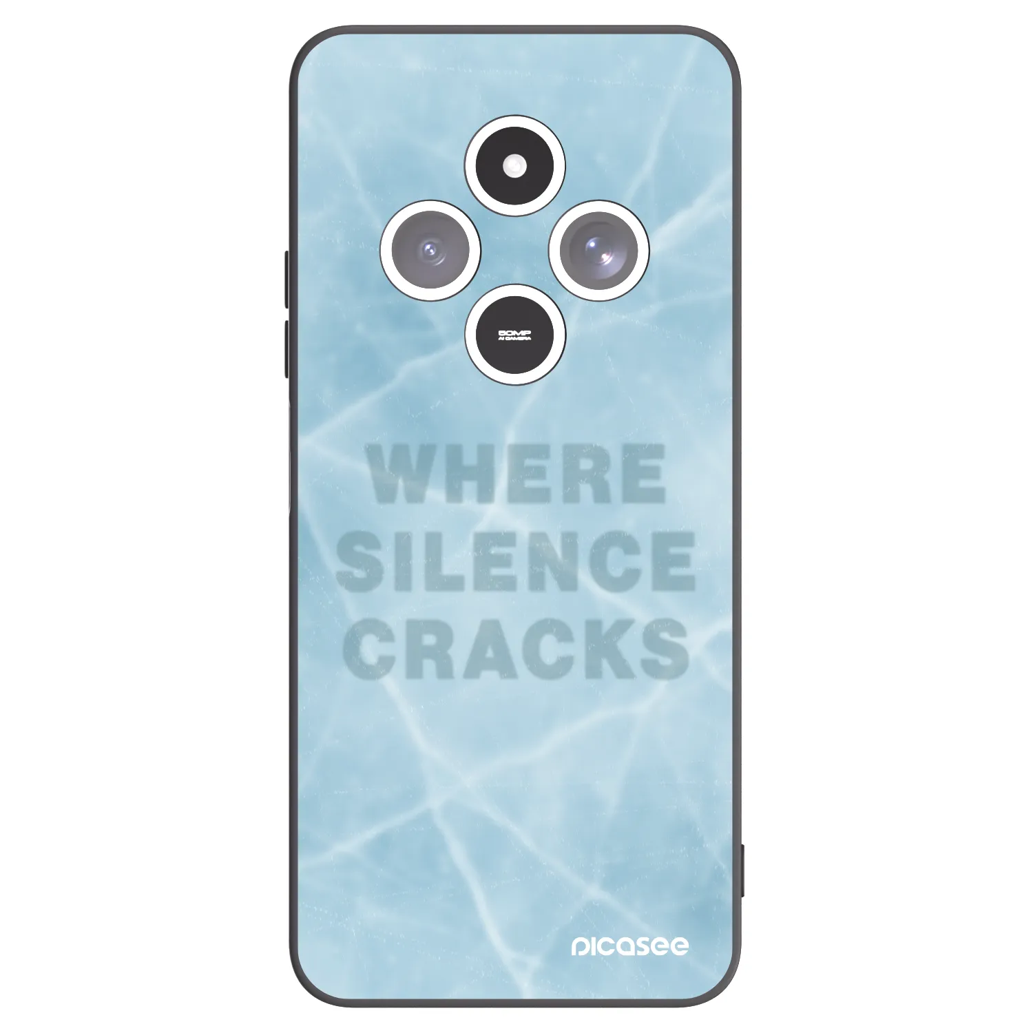 Picasee Μαύρη θήκη σιλικόνης για Xiaomi Redmi 14C - SILENCE