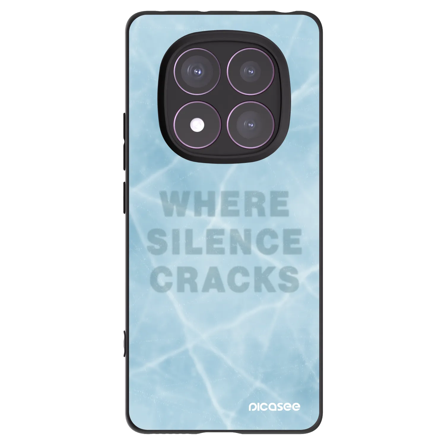 Picasee Μαύρη θήκη σιλικόνης για Xiaomi Redmi Note 14 Pro 4G - SILENCE