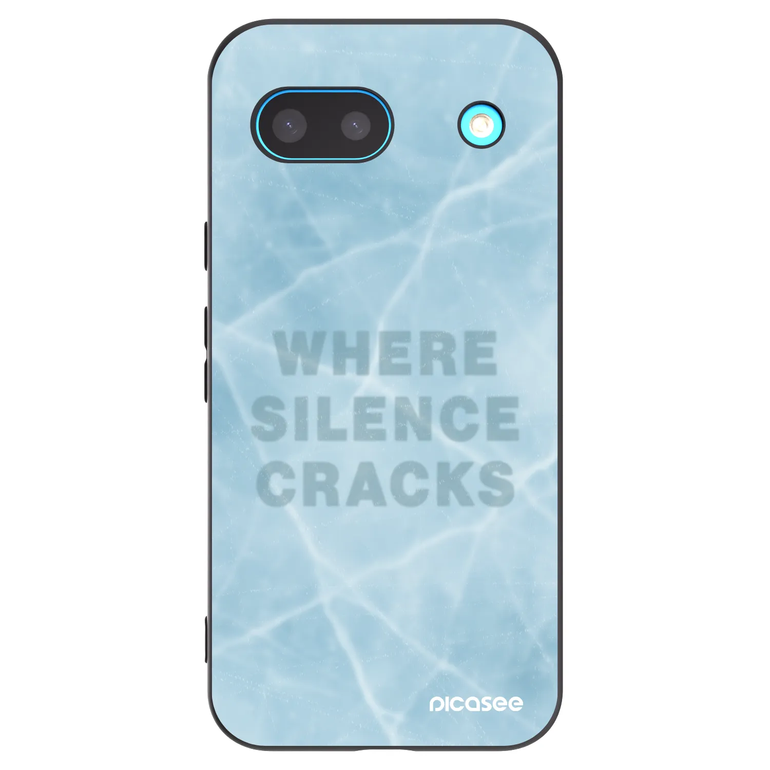 Picasee Μαύρη θήκη σιλικόνης για Google Pixel 8a - SILENCE