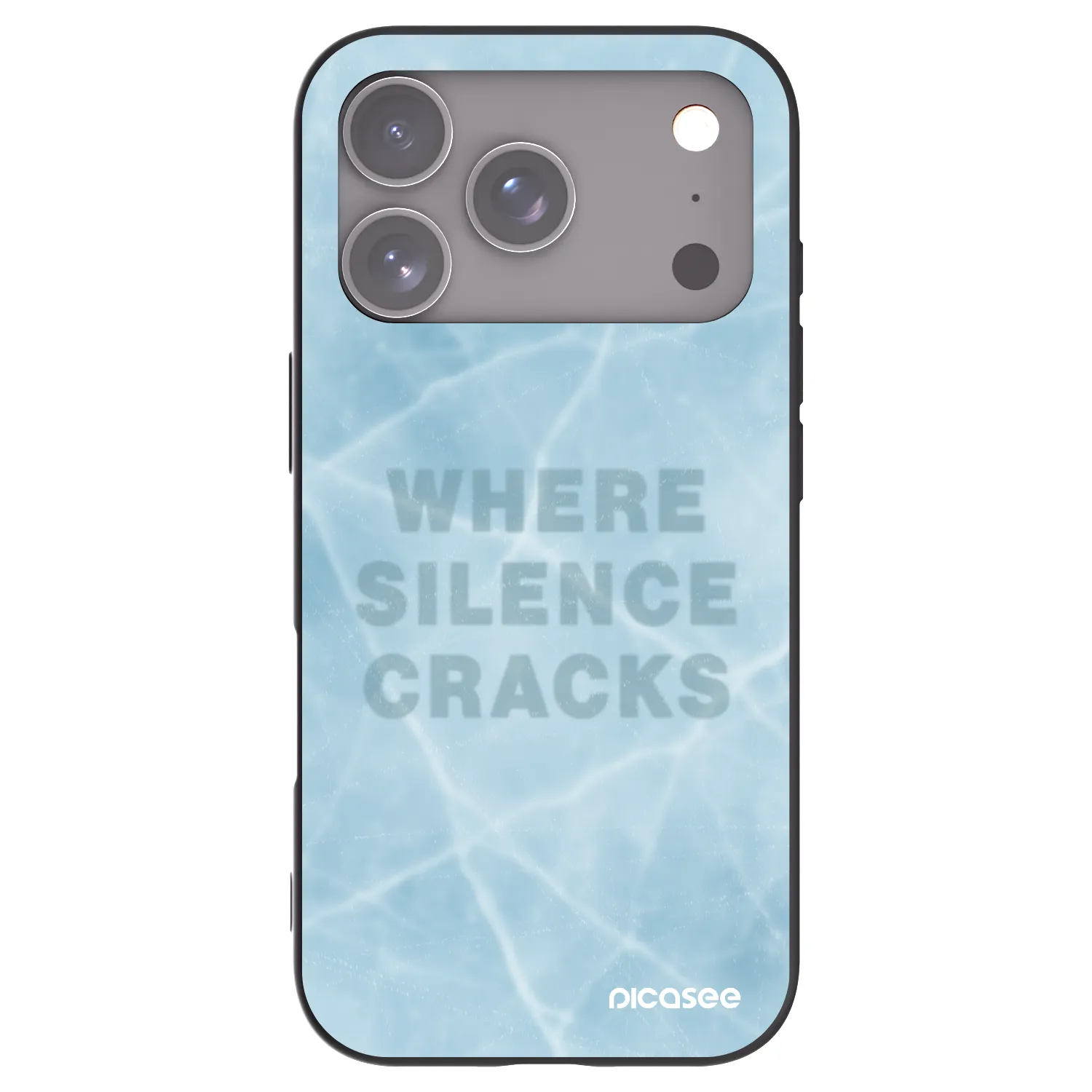 Picasee Μαύρη θήκη σιλικόνης για Apple iPhone 17 Pro - SILENCE